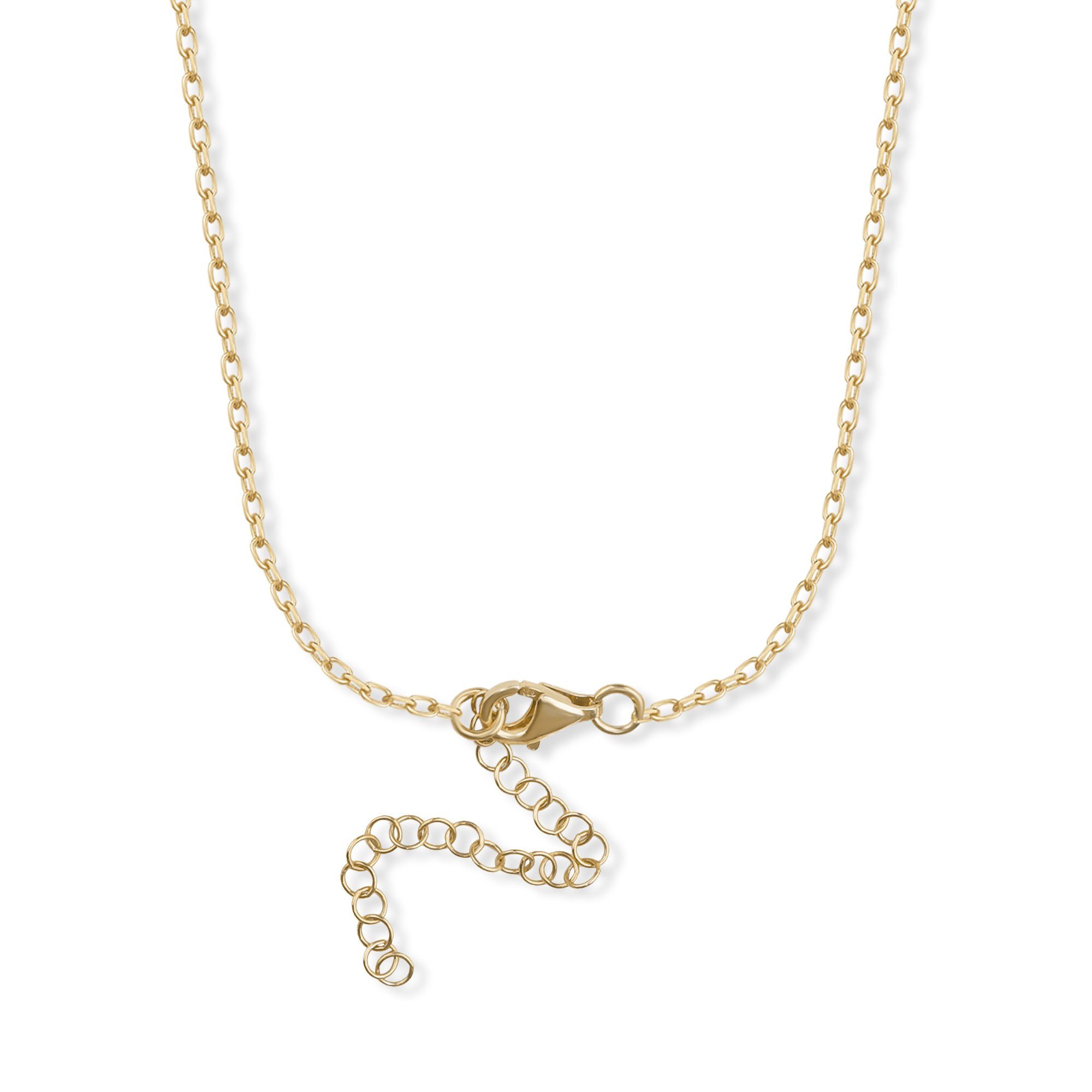 dKeniz Kette mit Anhänger 925/- Sterling Silber vergoldet Engel-Kette