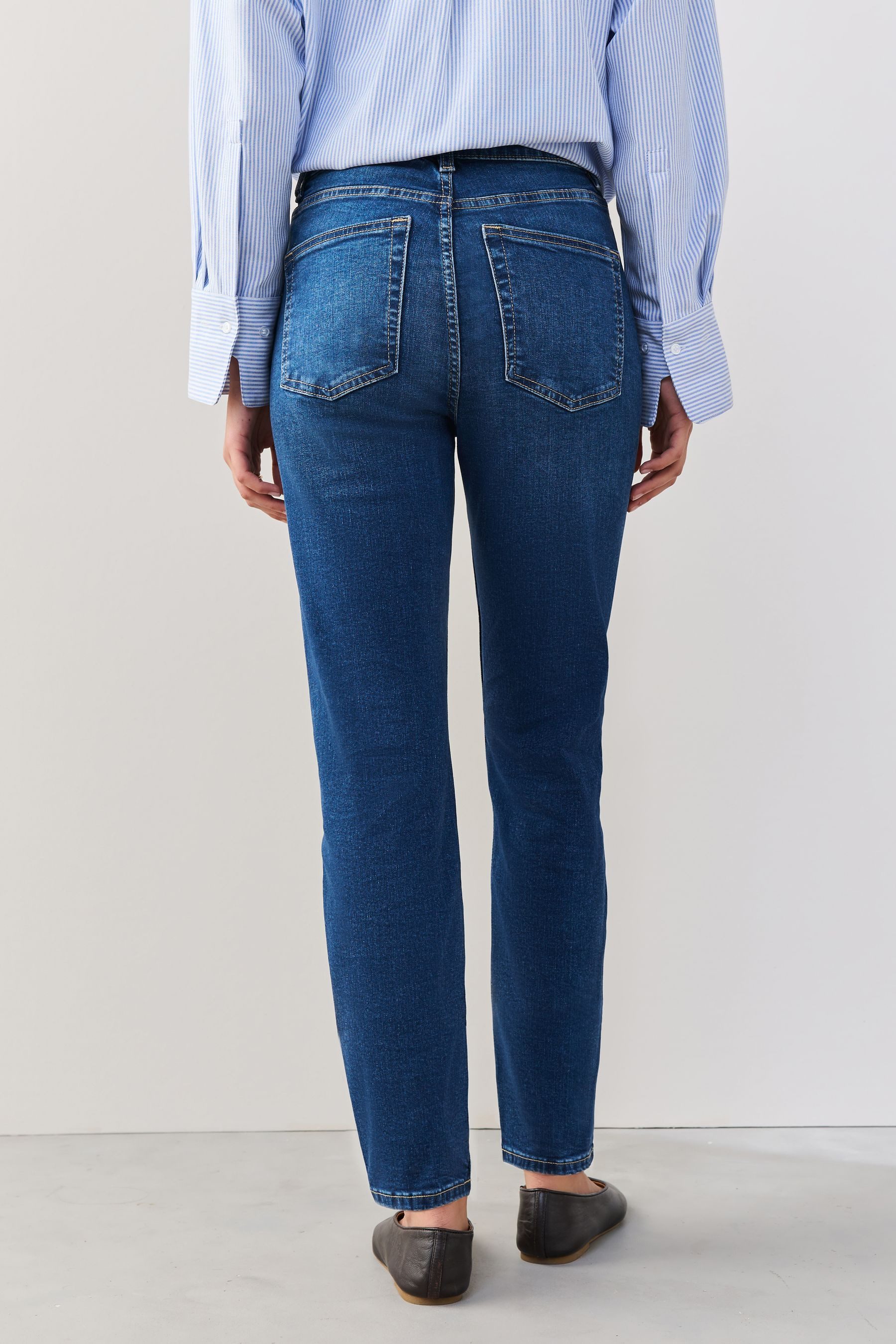 Next Slim-fit-Jeans Verkürzte Slim Fit Jeans, Kurzgröße (1-tlg)
