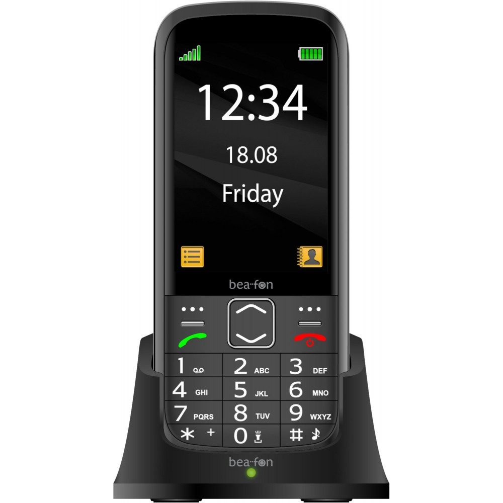 Beafon SL270 - Seniorenhandy - schwarz/silber Seniorenhandy (3,5 Zoll)