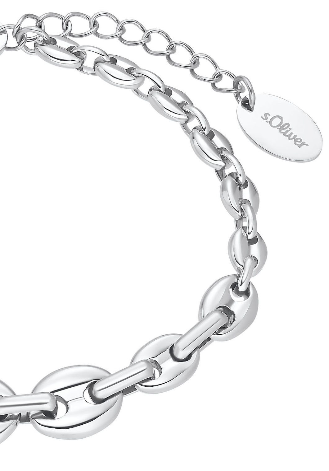 Die gefertigt wurde s.Oliver Armband Damenarmkette aus Edelstahl 2034942, robustem