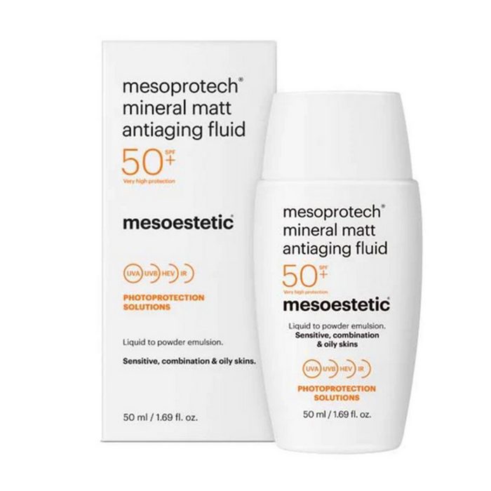 mesoestetic® Anti-Aging-Creme Mesoestetic Mesoprotech® Mineral Matt Antiaging Fluid SPF 50+ 50ml 1-tlg.