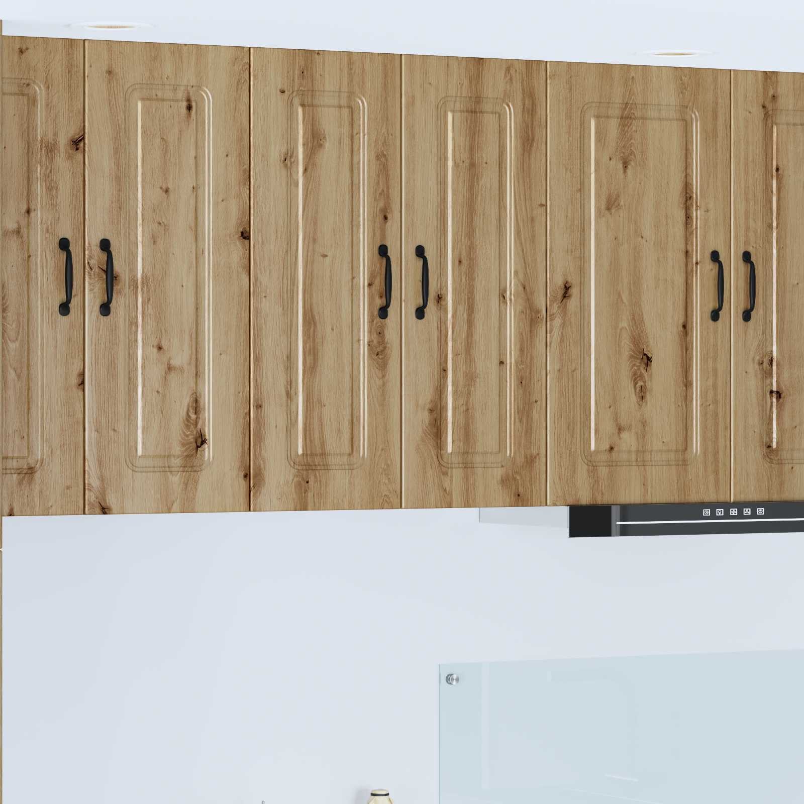 furnicato Küchenregal Kalmar Küchenschrank Massivholz Artisan-eiche, 1-tlg., Geräumiger Küchenbuffet-Schrank mit 6 Regalen für deine Küche
