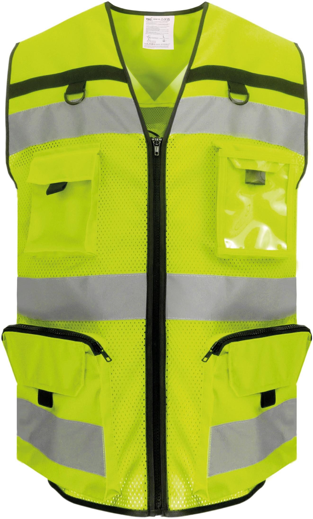 YOKO Warnweste Zweifarbige Ripstop-Weste für hohe Sichtbarkeit