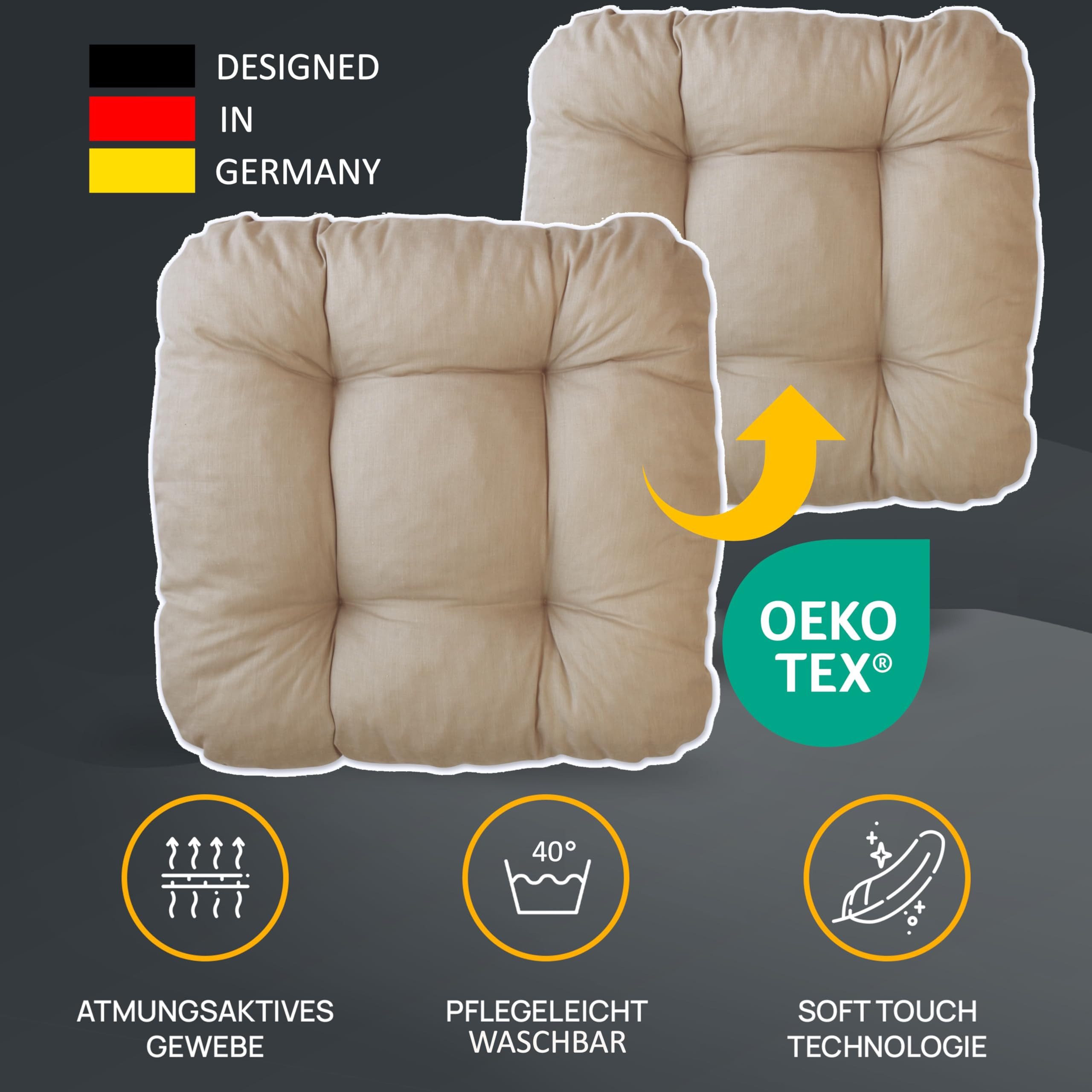 LILENO HOME Stuhlkissen Sitzkissen für Gartenstuhl, günstig online kaufen