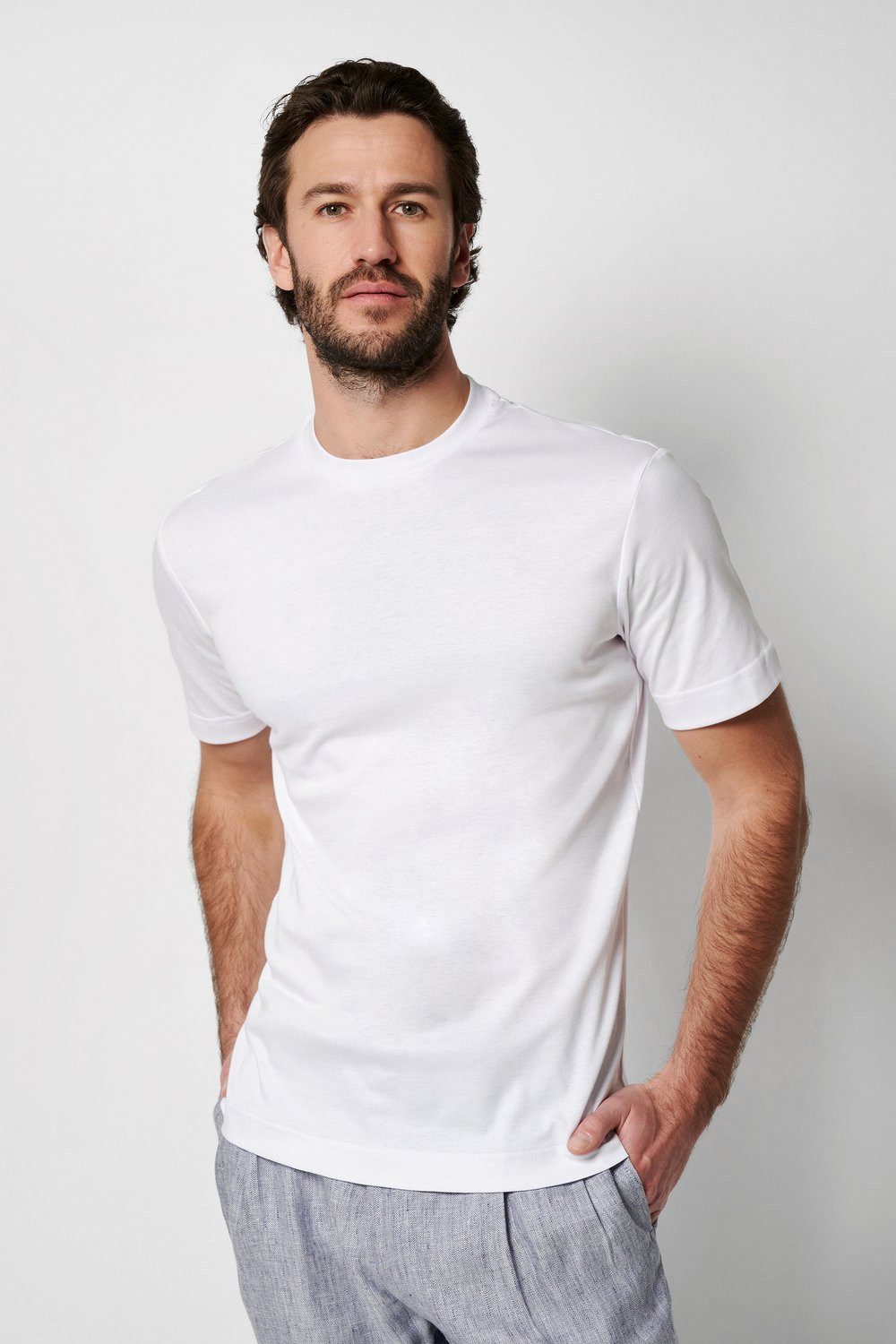 DESOTO T-Shirt Jersey T-Shirt Rundhalsausschnitt halbarm Mit Rundhalsaussch günstig online kaufen