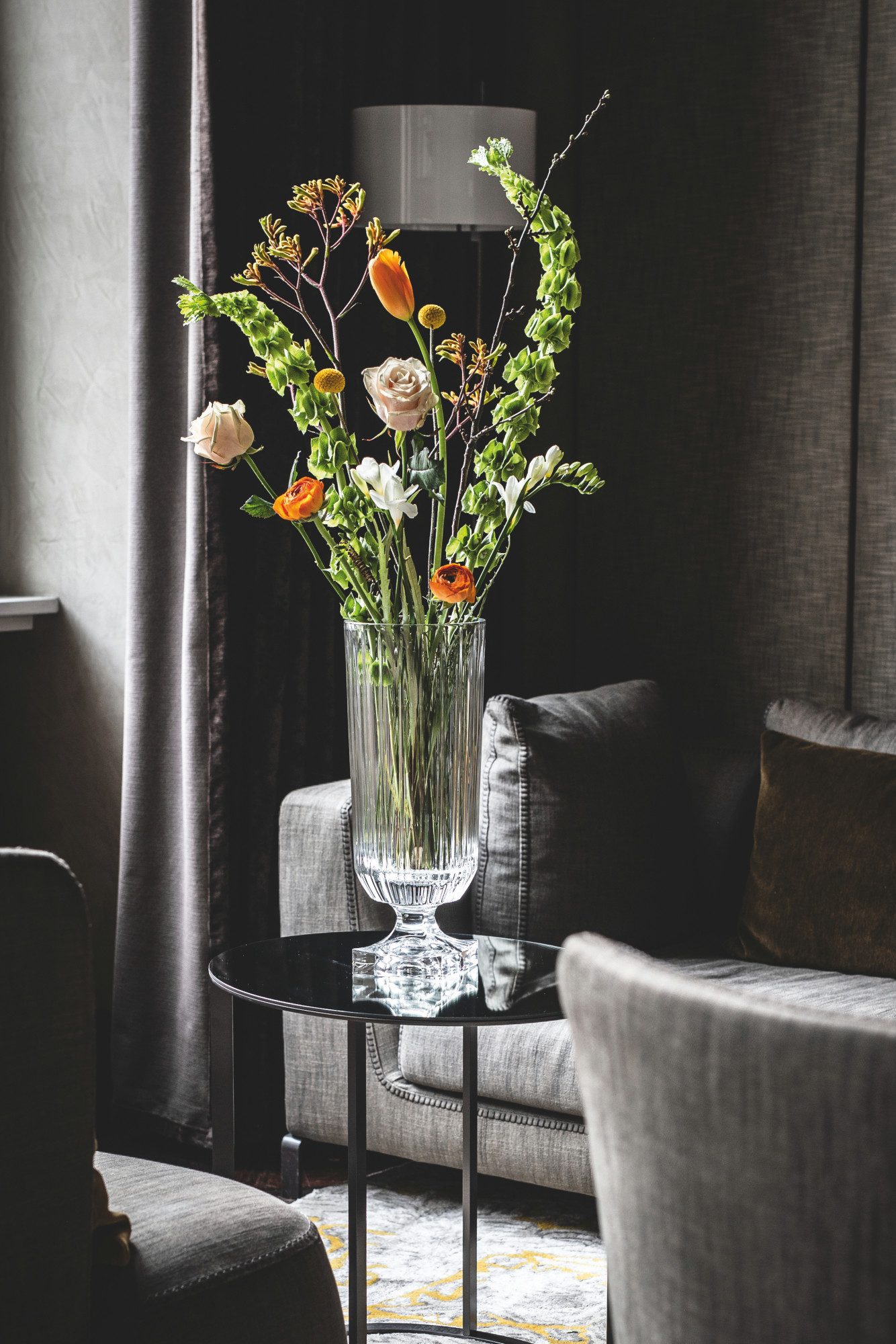 Nachtmann Dekovase Nachtmann Minerva Vase mit Fuss 40 cm