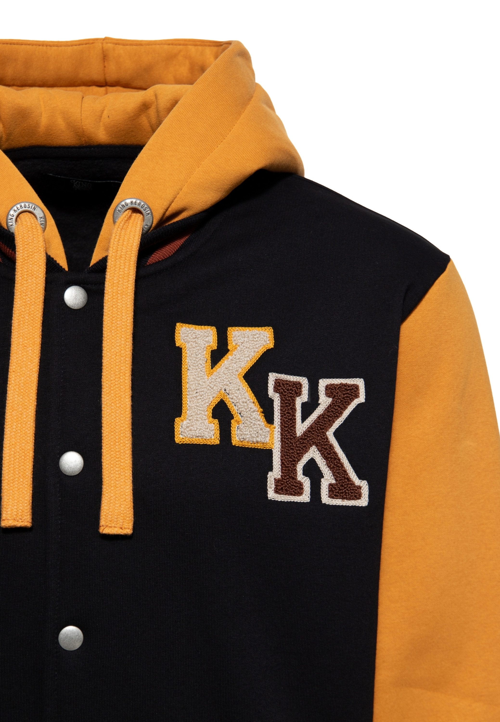 KingKerosin Kapuzensweatjacke Natural Born Badass (1-tlg) mit Backprint