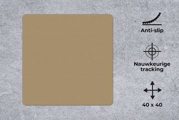 MuchoWow Gaming Mauspad Palette - Beige - Innenbereich (1-St), Mousepad mit Rutschfester Unterseite, Gaming, 40x40 cm, XXL, Großes