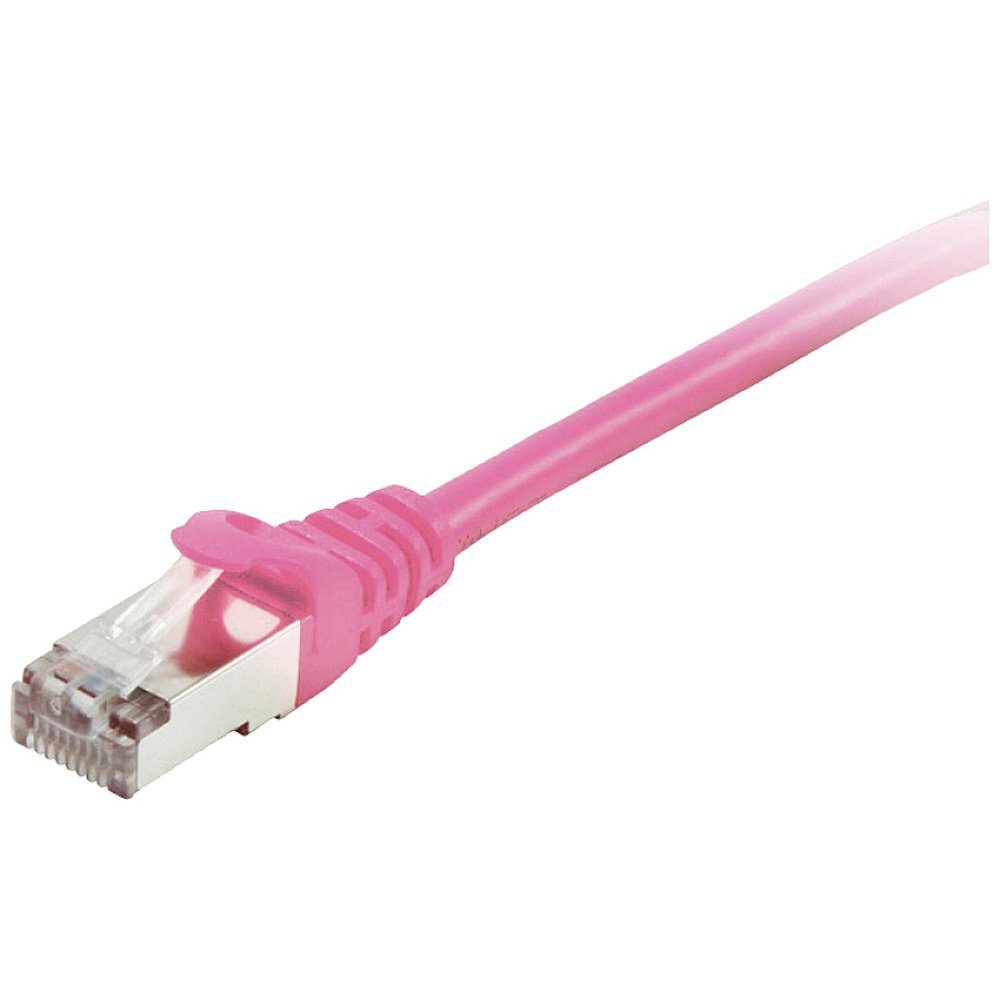 Equip Equip 605585 RJ45 Netzwerkkabel, Patchkabel CAT 6 S/FTP 7.50 m Pink ve Netzkabel, (7.50 cm)