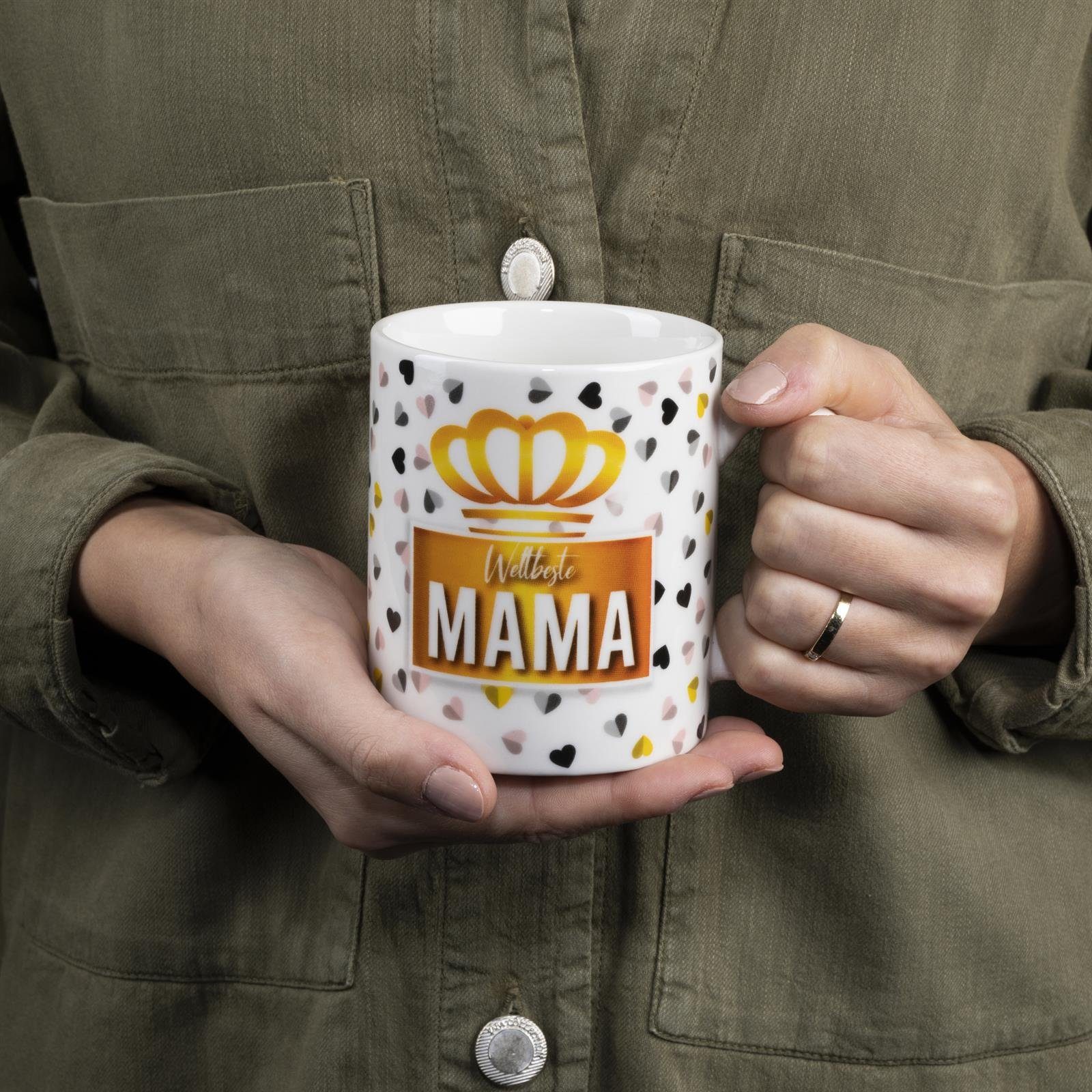Kaffeebecher Mama mit Tasse Spruch ILP