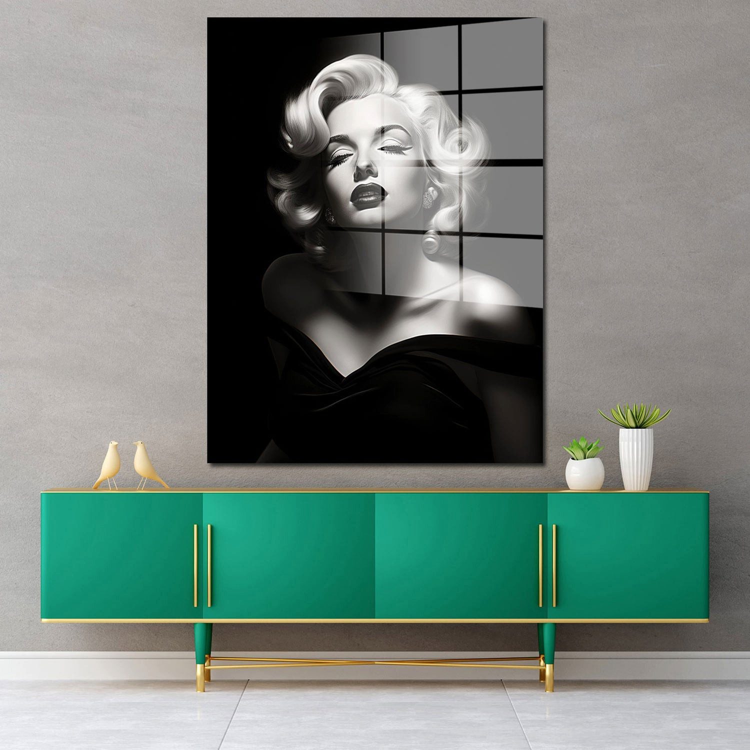 Artedinoi Acrylglasbild Beautiful Marilyn Black Style günstig online kaufen