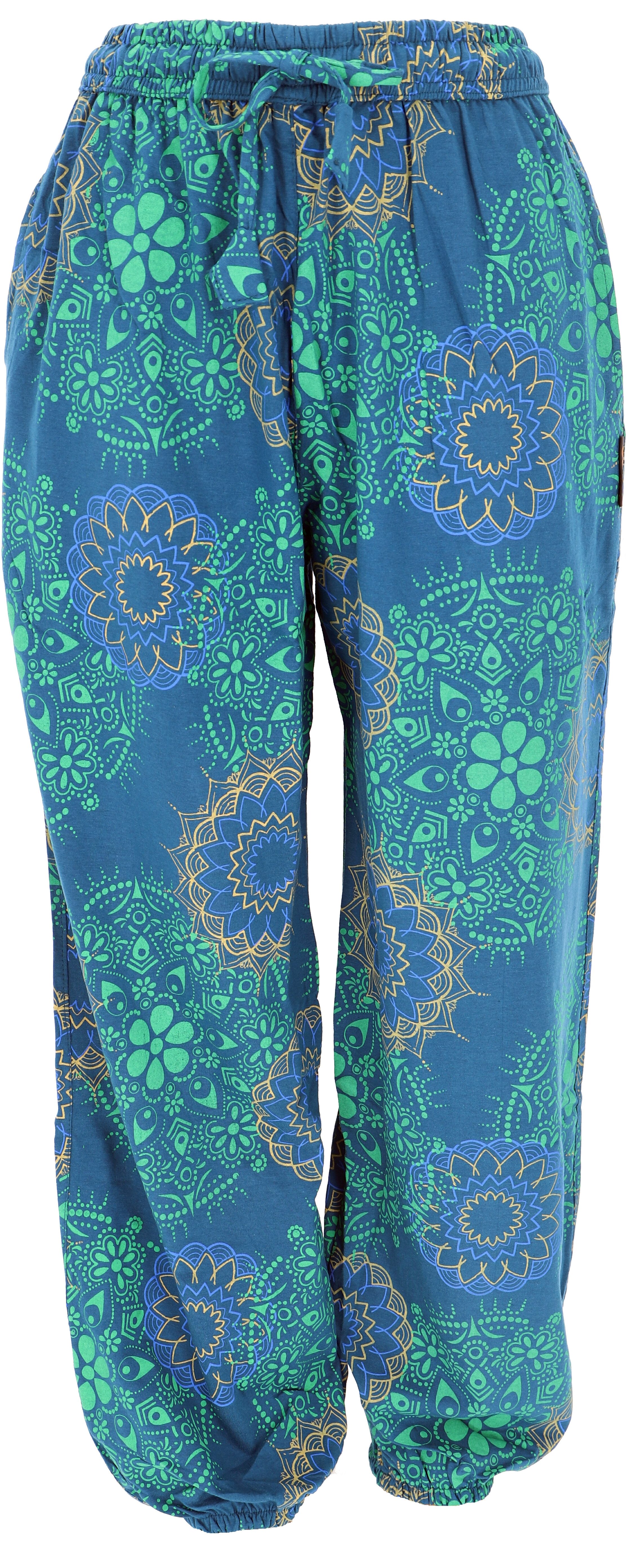 Guru-Shop Relaxhose Weite Pluderhose mit Boho günstig online kaufen