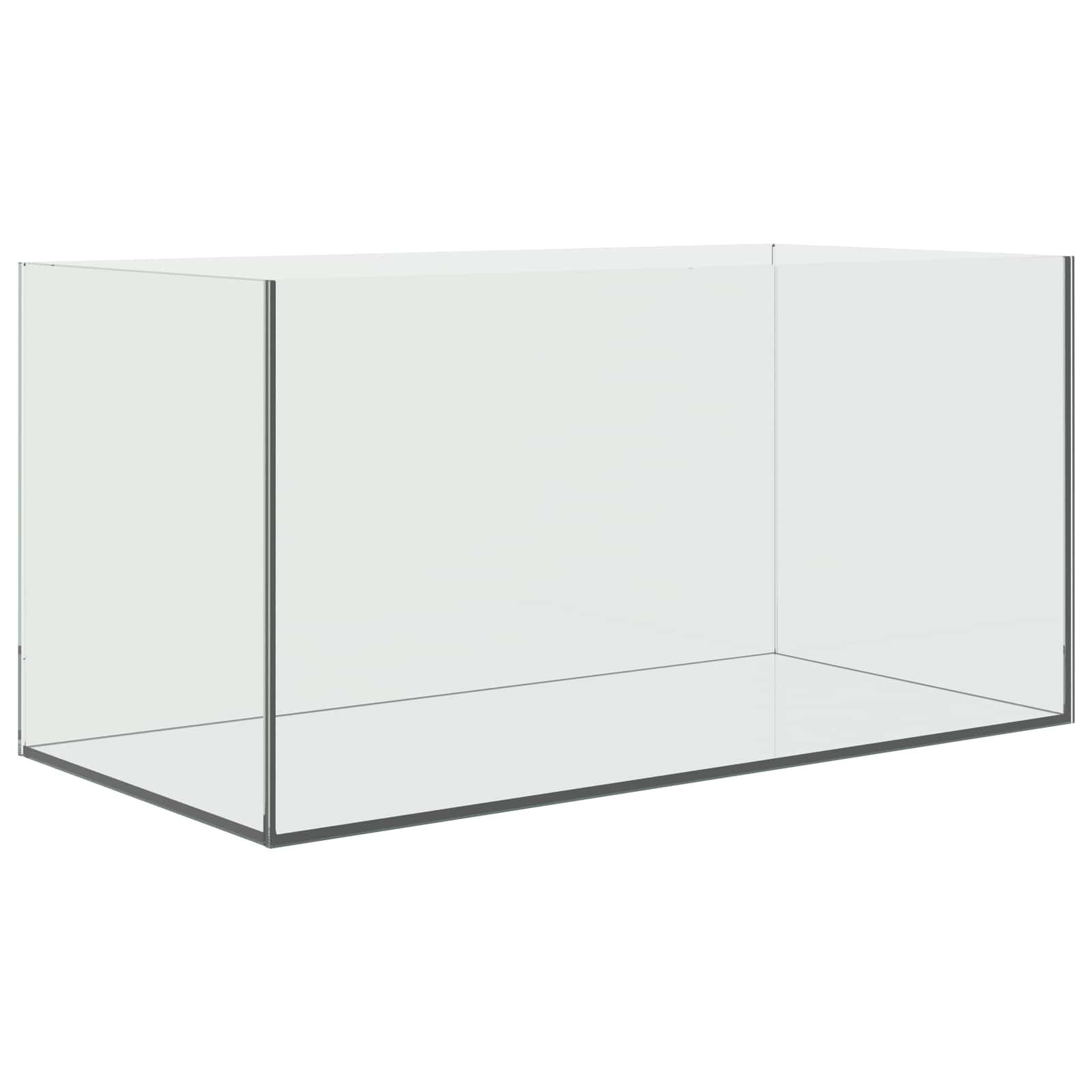 vidaXL Aquarium 60 x 30 x 30 cm Aquarium mit Speicher Weiß Glas