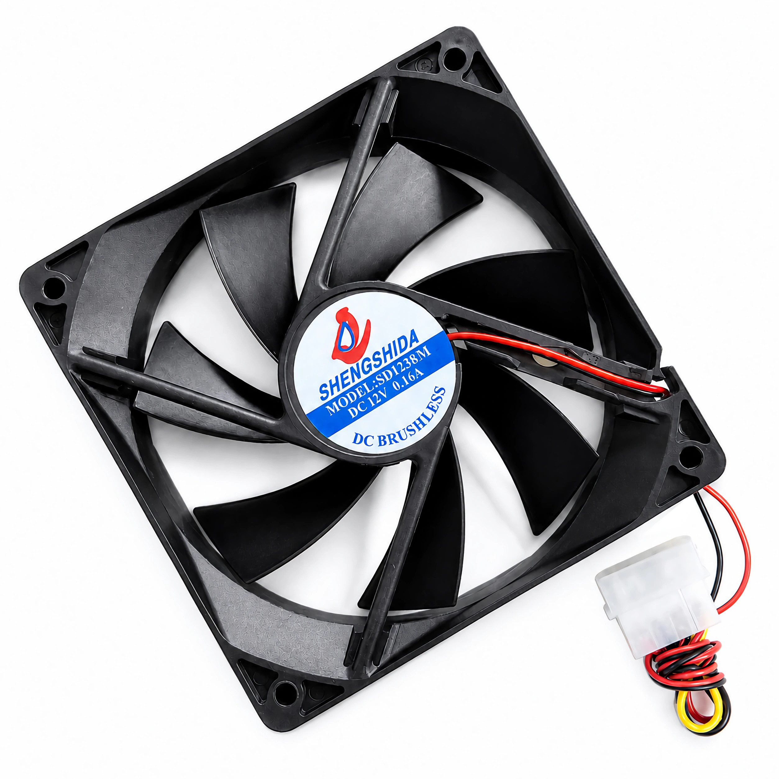 Bolwins Gehäuselüfter G56C 4pin 12V 120x120x25mm Brushless Lüfter Lüfterkühler Kühler für PC, Kühlung von PC-Gehäusen, Netzteilen