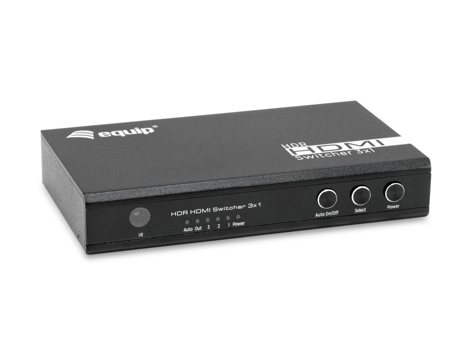 Equip 332725, HDMI, Aluminium, Schwarz, 60 Hz, 3840 x 2160, 7.1 Kanäle Netzwerk-Switch