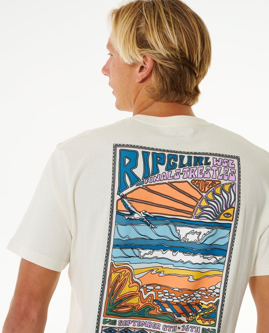 Rip Curl Print-Shirt 2023 Ripcurl Finals WSL T-Shirt Peak