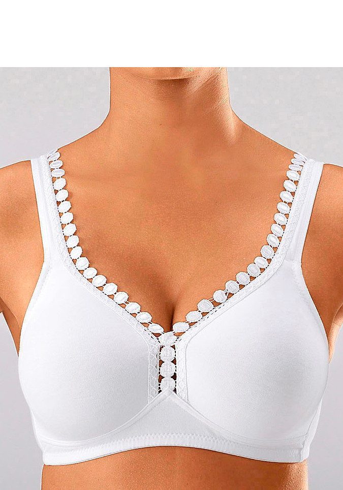 petite fleur by Lascana T-Shirt-BH, BH ohne Bügel, Baumwoll-BH, bügelloser BH große Größen, bequemer BH – Bild 5 von 5