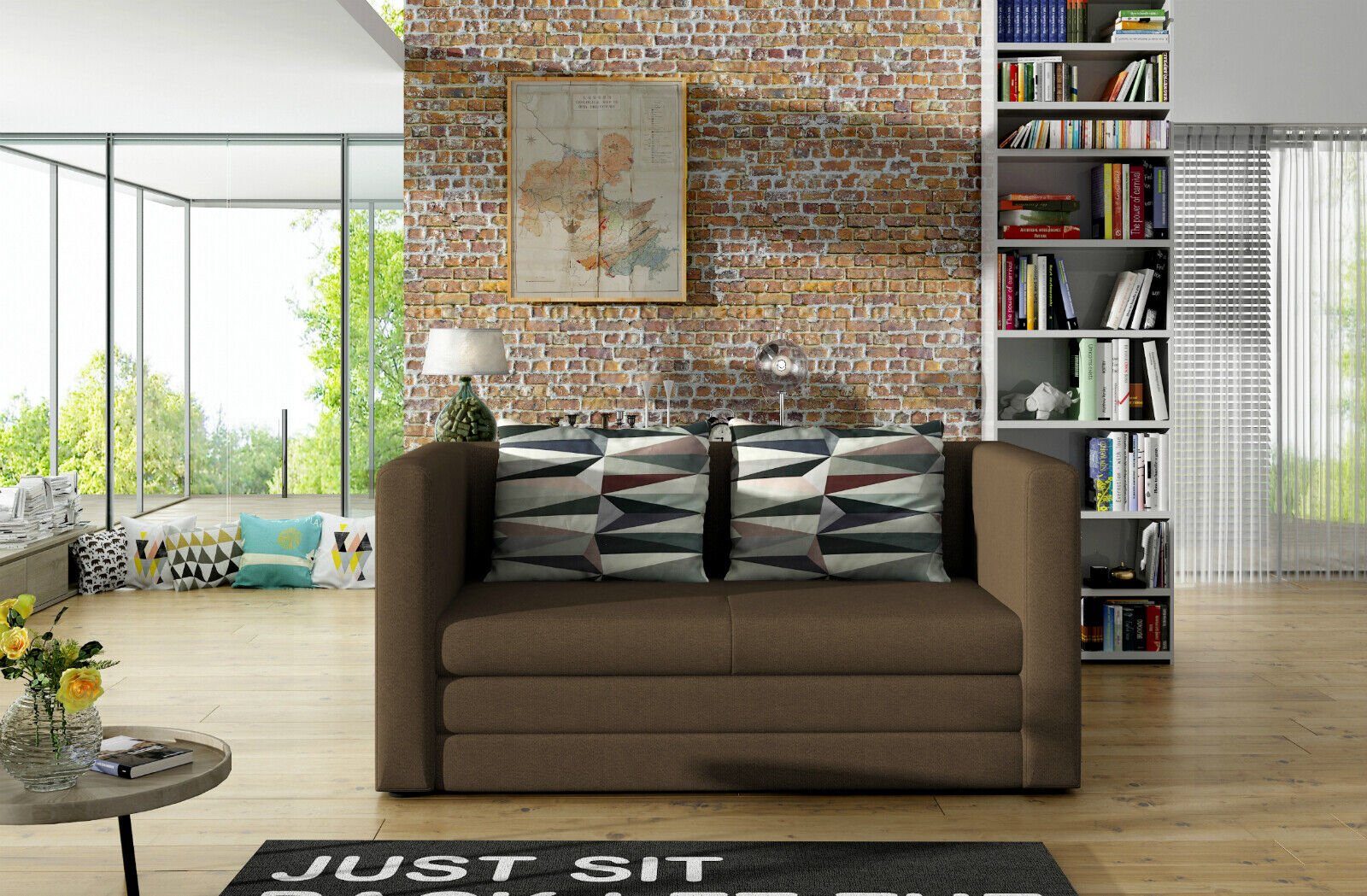 JVmoebel Schlafsofa Schlafzimmer Couch Sofa Schlafsofa Gästezimmer Büro Sofas Sofort, 1 Teile, Made in Europa