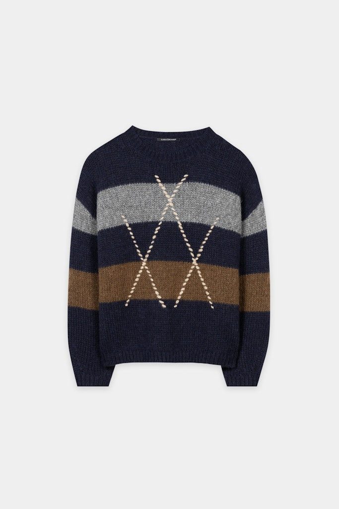 Luisa Cerano Strickpullover Alpaka-Mix-Pullover mit Muster