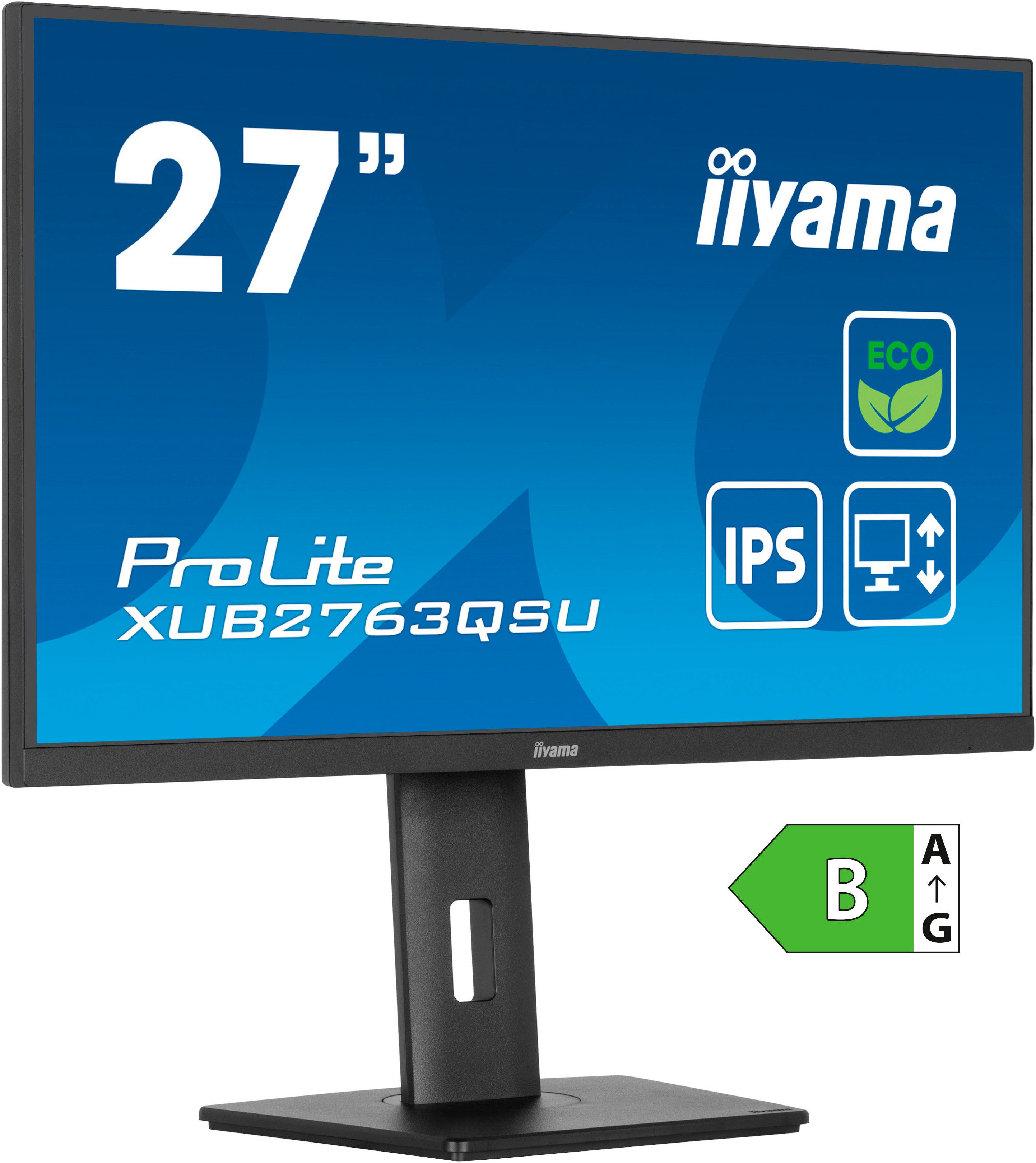 Iiyama 27 LED-Monitor (69 cm/27 ", 2560 x 1440 px, QHD, 2 ms Reaktionszeit, 100 Hz, IPS)