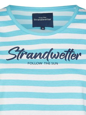 Strandwetter T-Shirt Damen maritim, gestreift