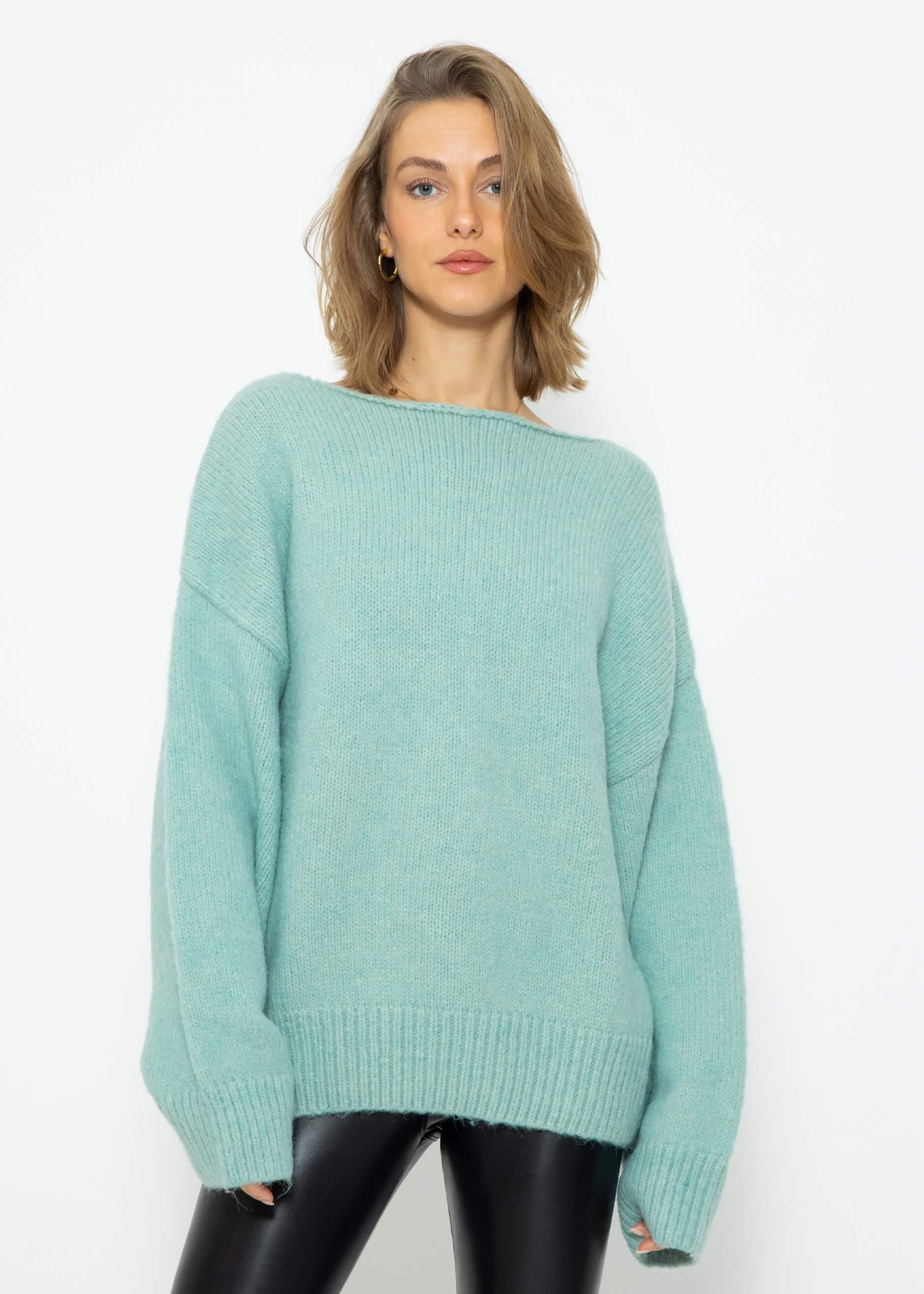 SASSYCLASSY Strickpullover Flauschiger Overisze Pullover Softer Oversize Pullover