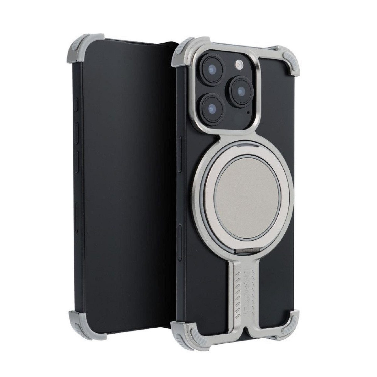 COFI 1453 Handyhülle Bracket Case Robuste Aluminium-Handyhülle mit integriertem Ringständer