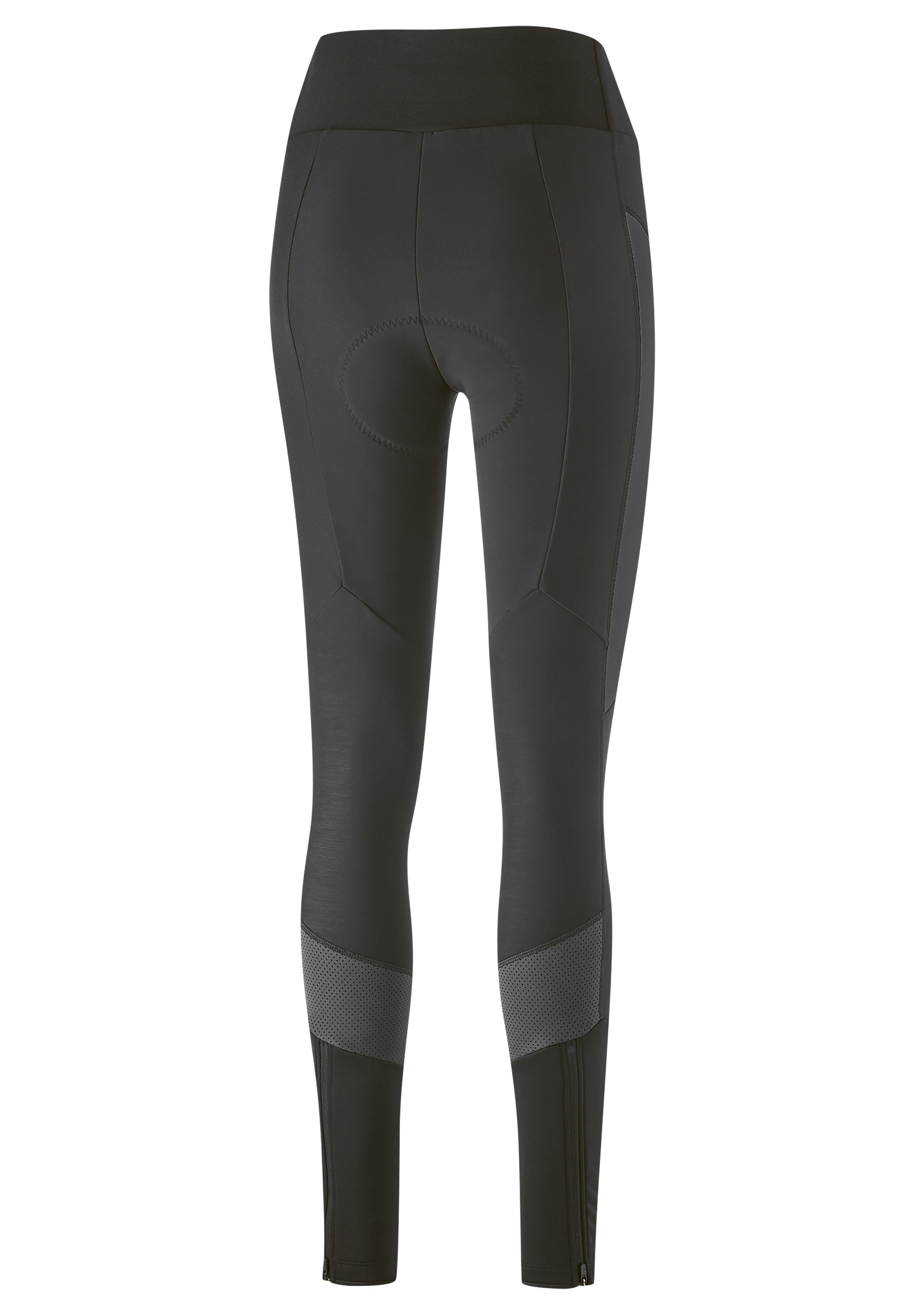 Gonso Fahrradhose Tartu 2 mit lange schwarz Radhose, Radlerhose Damen Sitzpolster Softshell