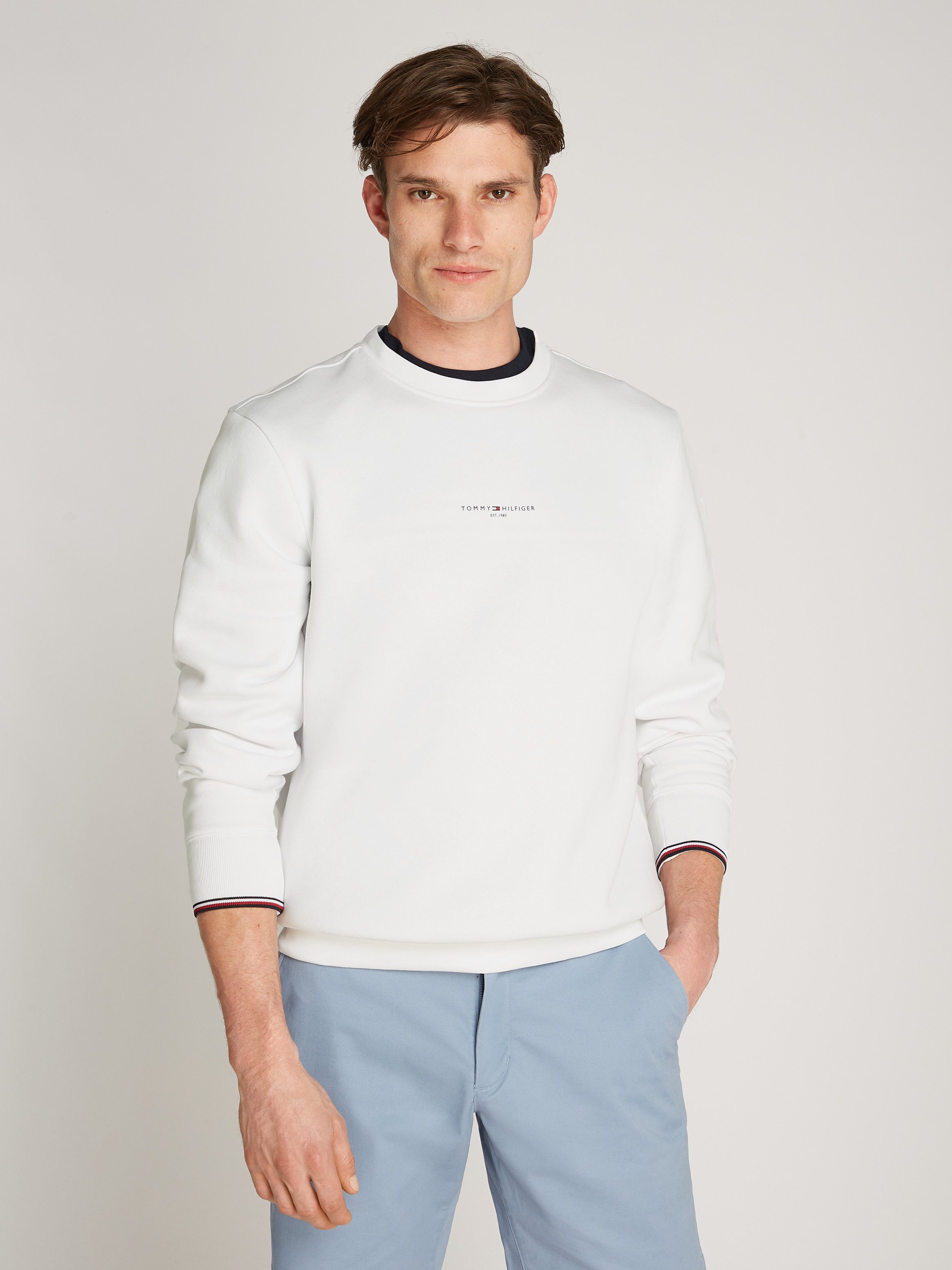 Tommy Hilfiger Sweatshirt SMALL TOMMY LOGO CREWNECK günstig online kaufen