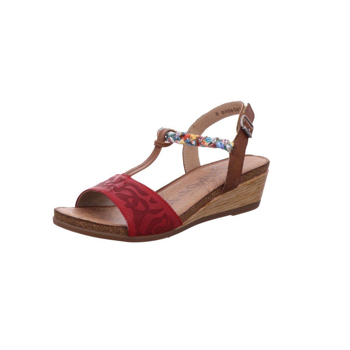 Remonte rot regular fit Keilsandalette (1-tlg)