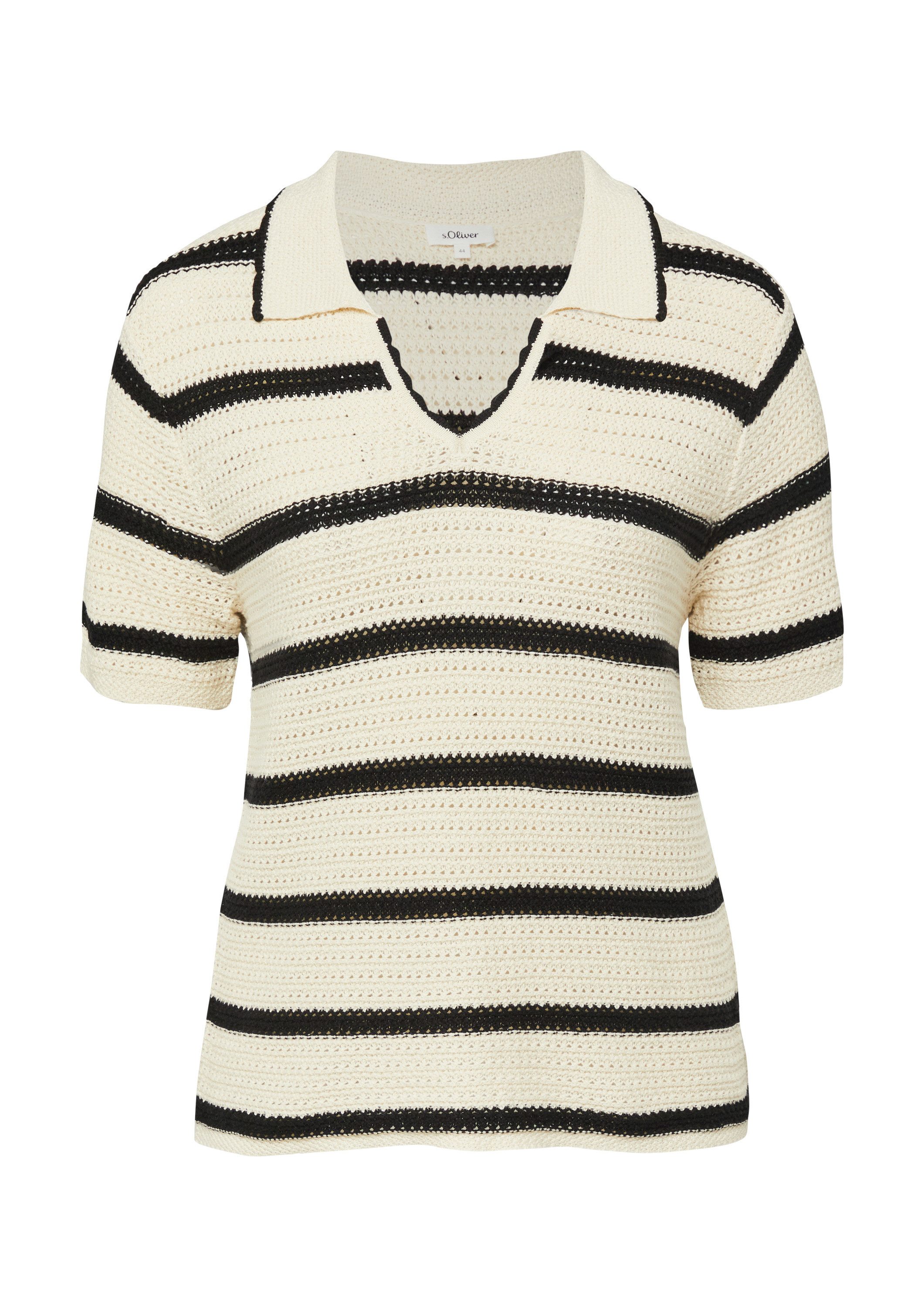 Kurzarmpullover Strickpullover