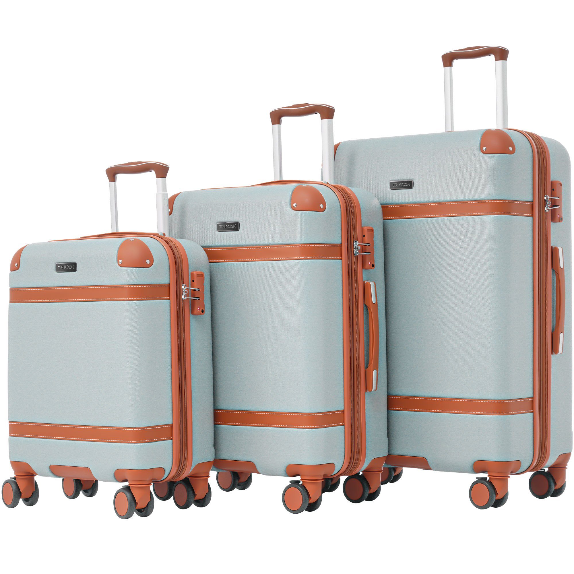 OKWISH Kofferset Hartschalenkoffer Handgepäck-Trolley, 4 Rollen, günstig online kaufen