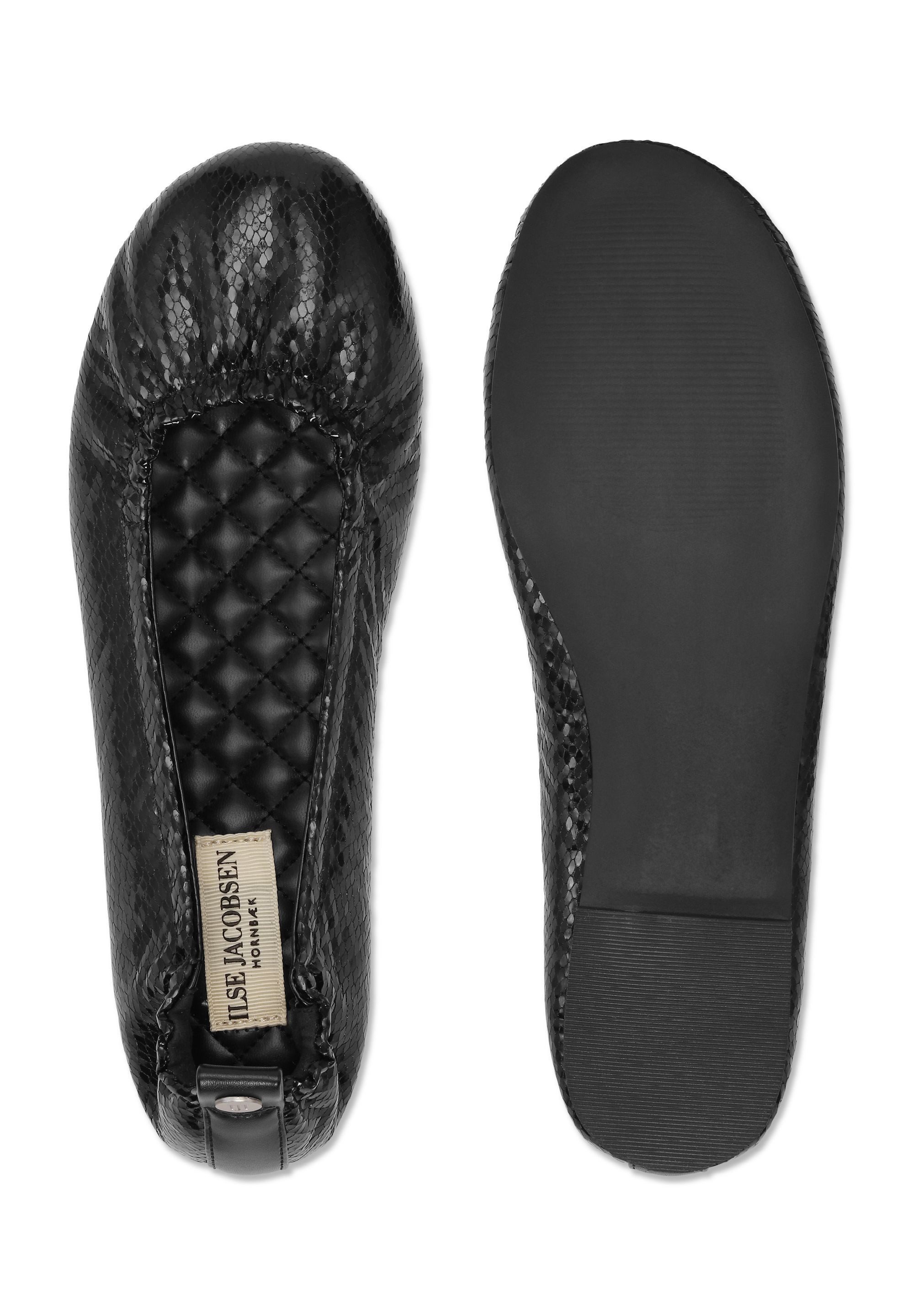 Ilse Jacobsen PANORA01 Ballerina Ballerina, flexibel, PU metallic, TPR-Sohle, modern, bequem