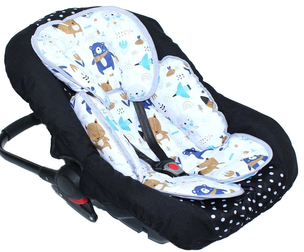 Primawela Sitzverkleinerer Sitzverkleinerer Baumwolle für Auto Kindersitz Baby Schale Einlage