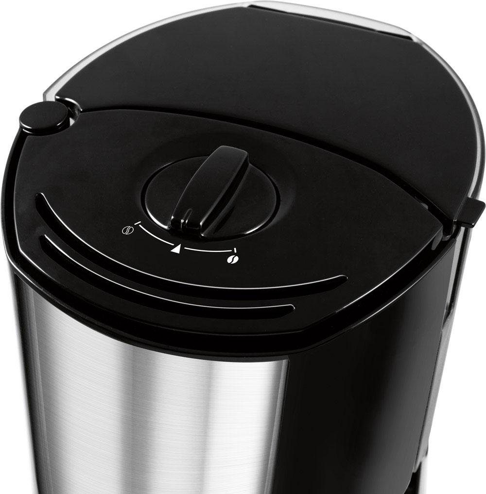 Melitta Filterkaffeemaschine Enjoy® Top Therm 1017-07 weiß, 1,25l Kaffeekanne, Papierfilter 1x4, mit Thermkanne aus Edelstahl