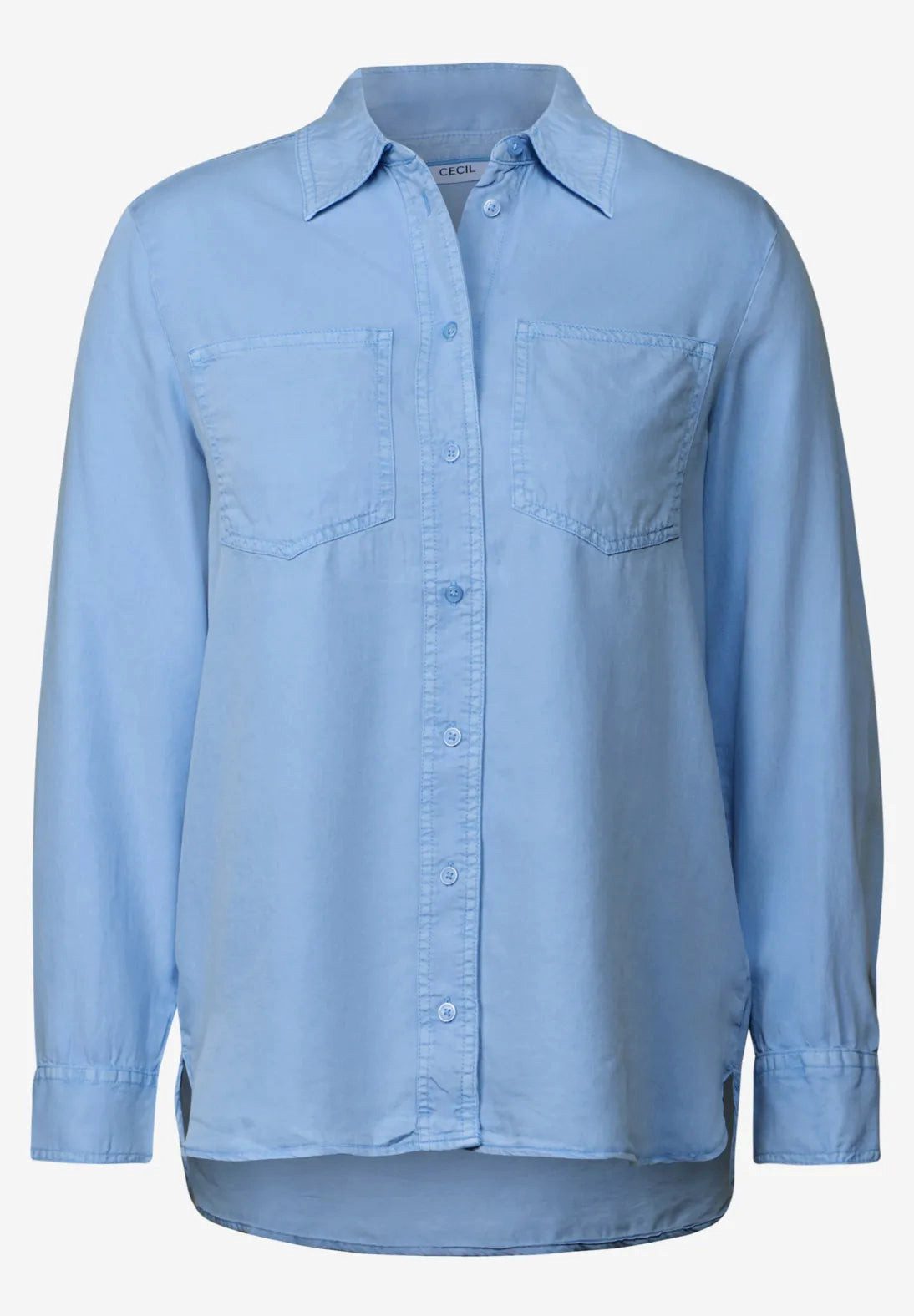 CECIL Hemdbluse Bluse im Washed-Look (1-tlg) günstig online kaufen