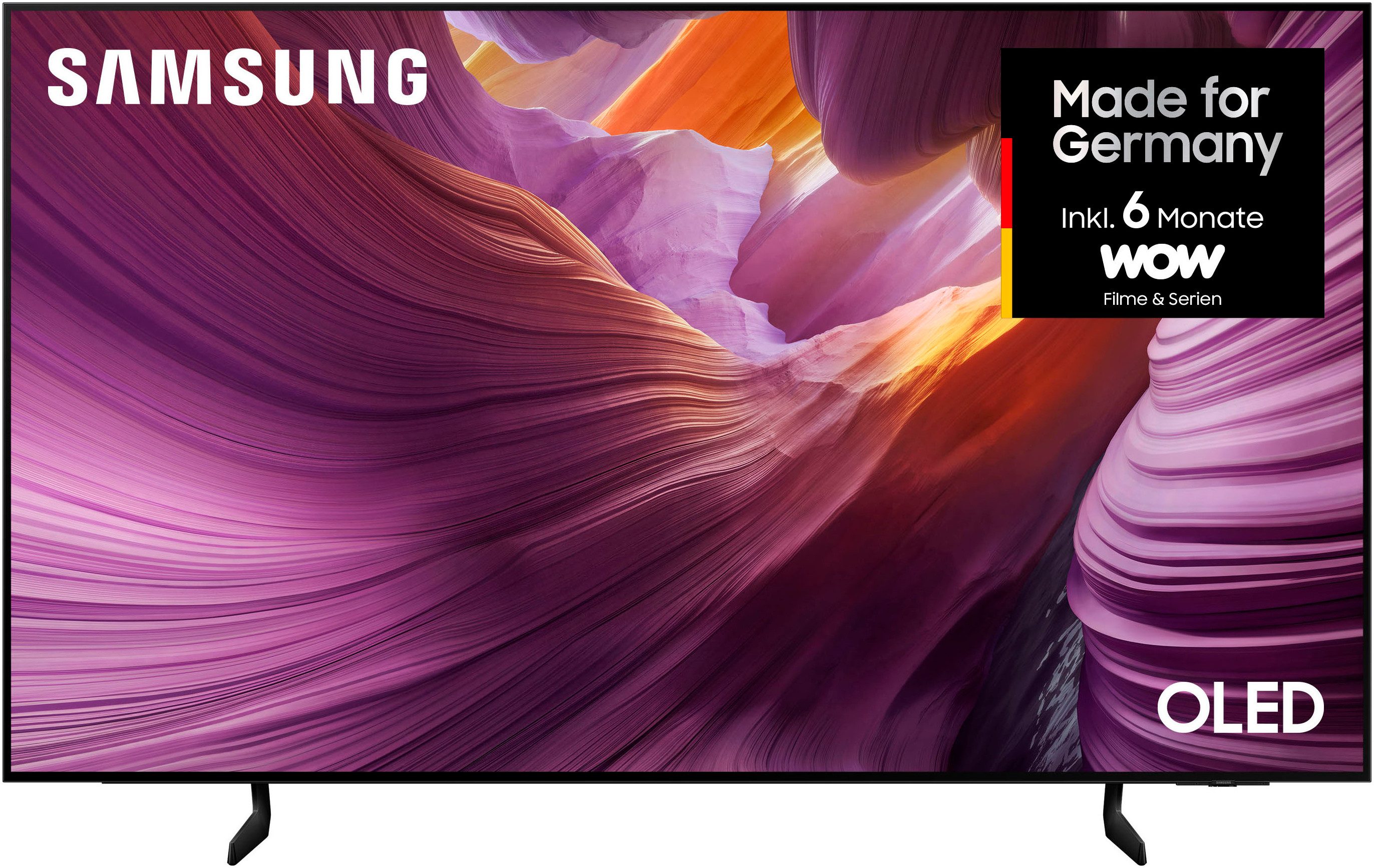 Samsung GQ65S85FAE OLED-Fernseher (163 cm/65 Zoll, 4K Ultra HD, Smart-TV, HDR, Dolby Atmos & AI Sound, Pantone Farben, Gaming Hub, bis zu 120Hz)