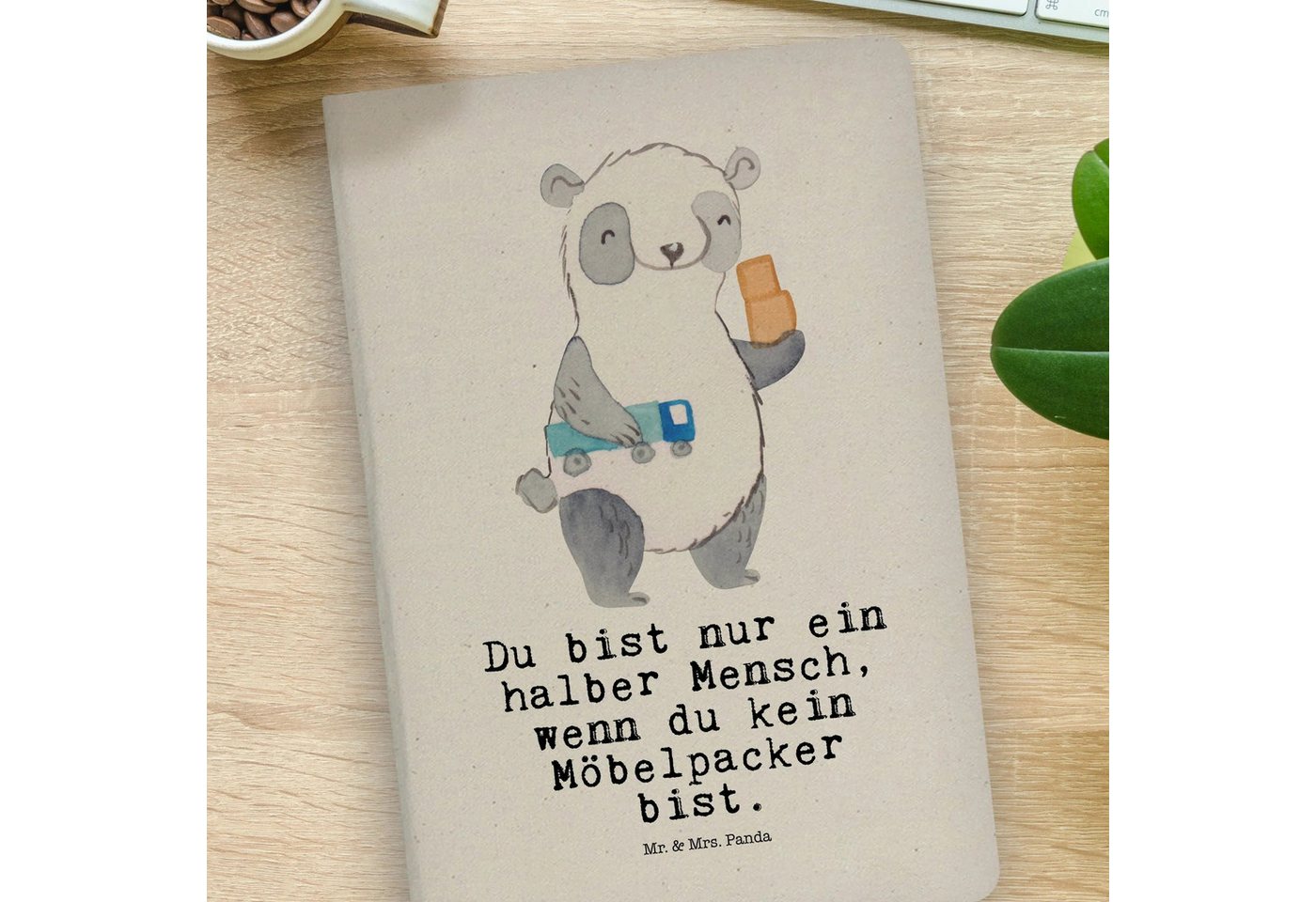 Thumbnail - Mr. & Mrs. Panda Notizbuch Möbelpacker Herz - Transparent - Geschenk, Umzugsservice, Umzugshelfe Mr. & Mrs. Panda, Langl...