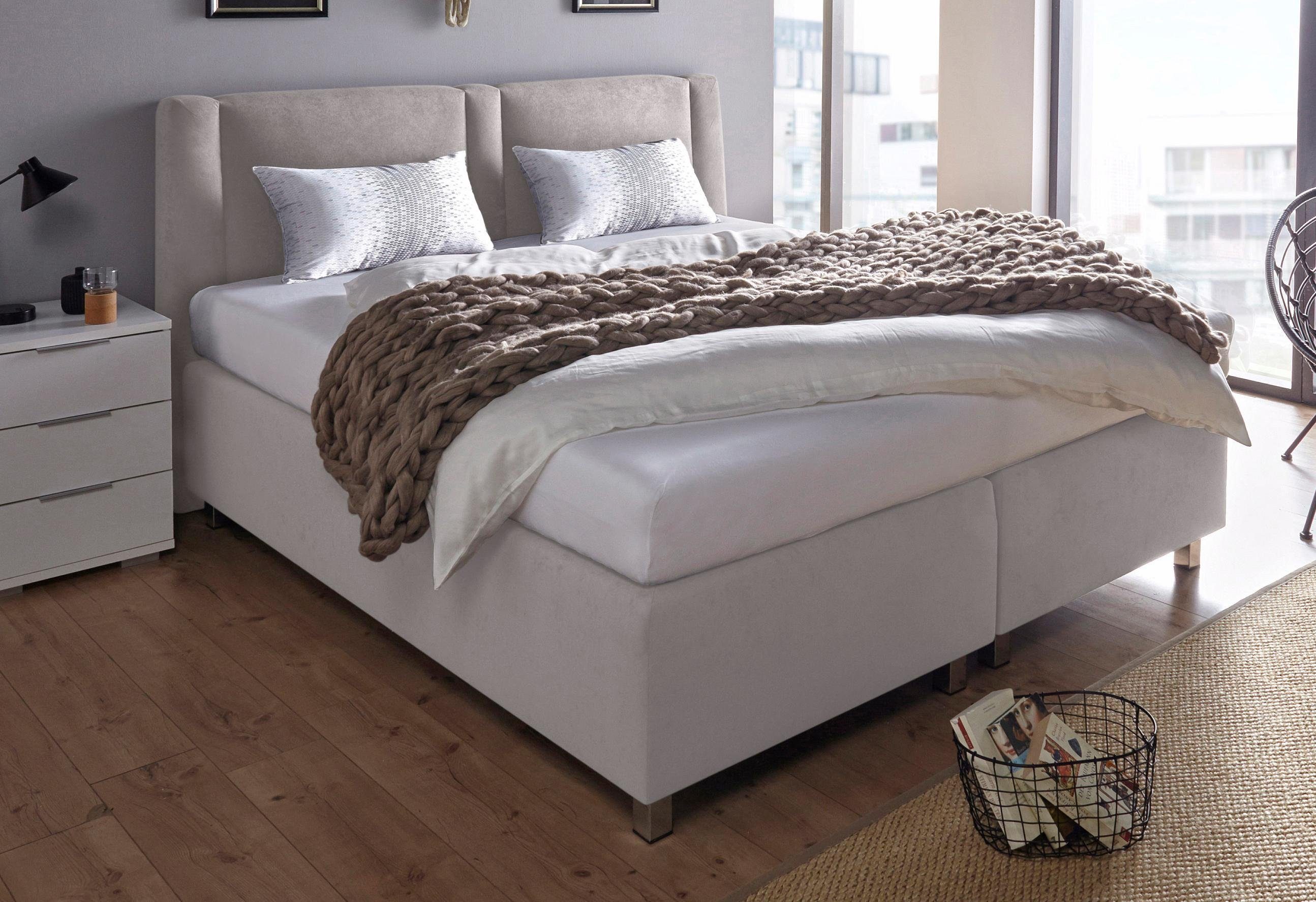 Westfalia Schlafkomfort Boxspringbett, inkl. Zierkissen