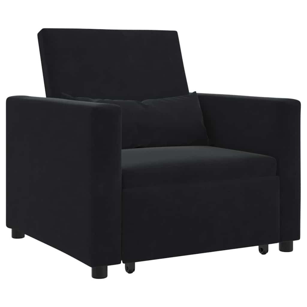 vidaXL Sessel Einzel-Schlafsofa Schwarz 90 x günstig online kaufen
