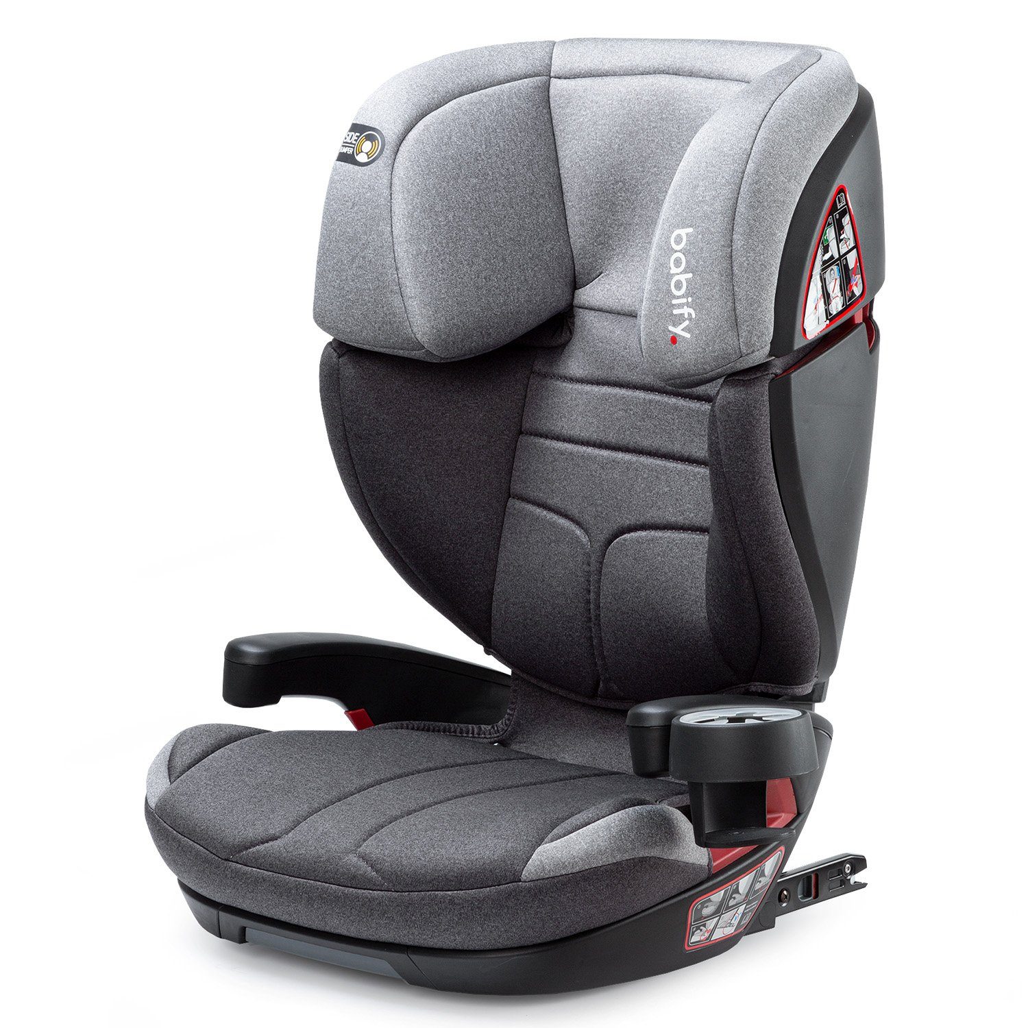Babify Autokindersitz Voyager Fix Auto-Kindersitz 3-12 Jahre  ISOFIX-Befestigungssystem R44/04 Gr. II, III, ab: ab 3 Jahren, bis: 12  Jahre, ab: 36 kg, bis: 15 kg