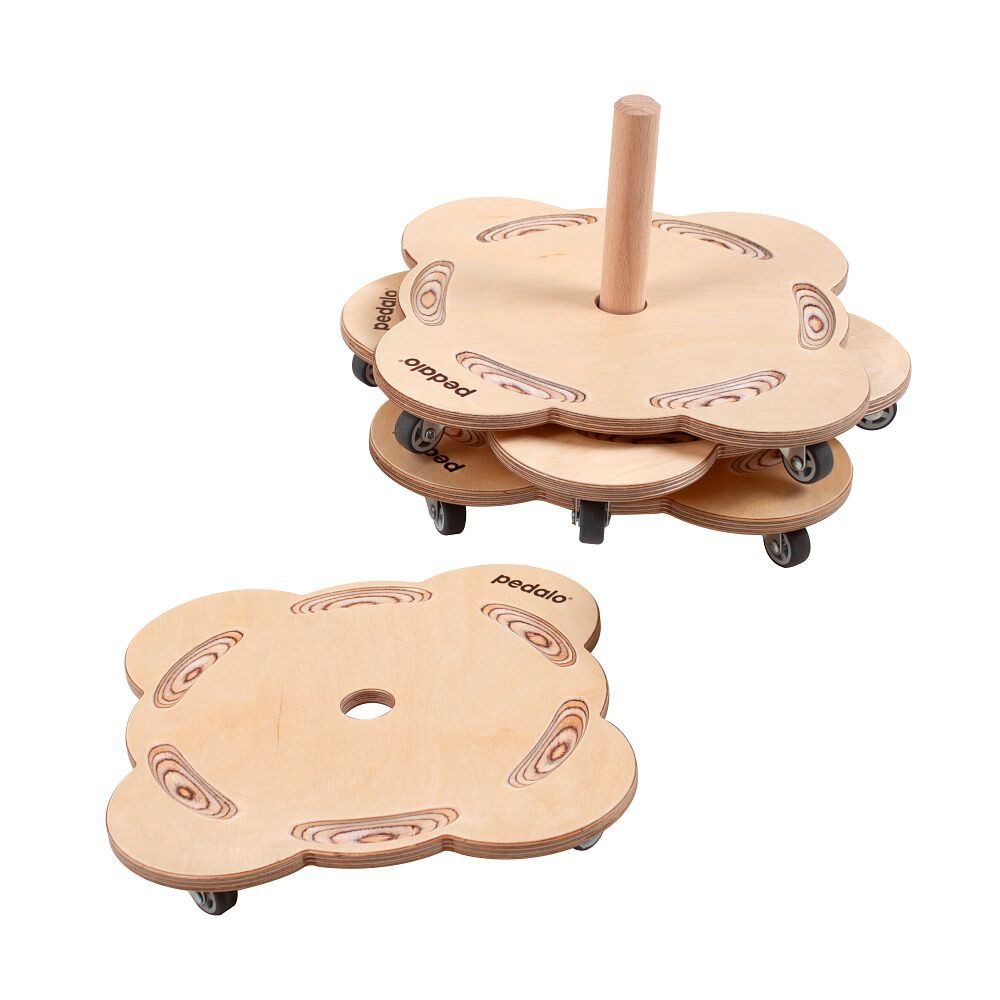 pedalo® Rollbrett Rollbrett-Set Stapelbaustein Rollrutscher, Passend für Stapelstein-Produkte