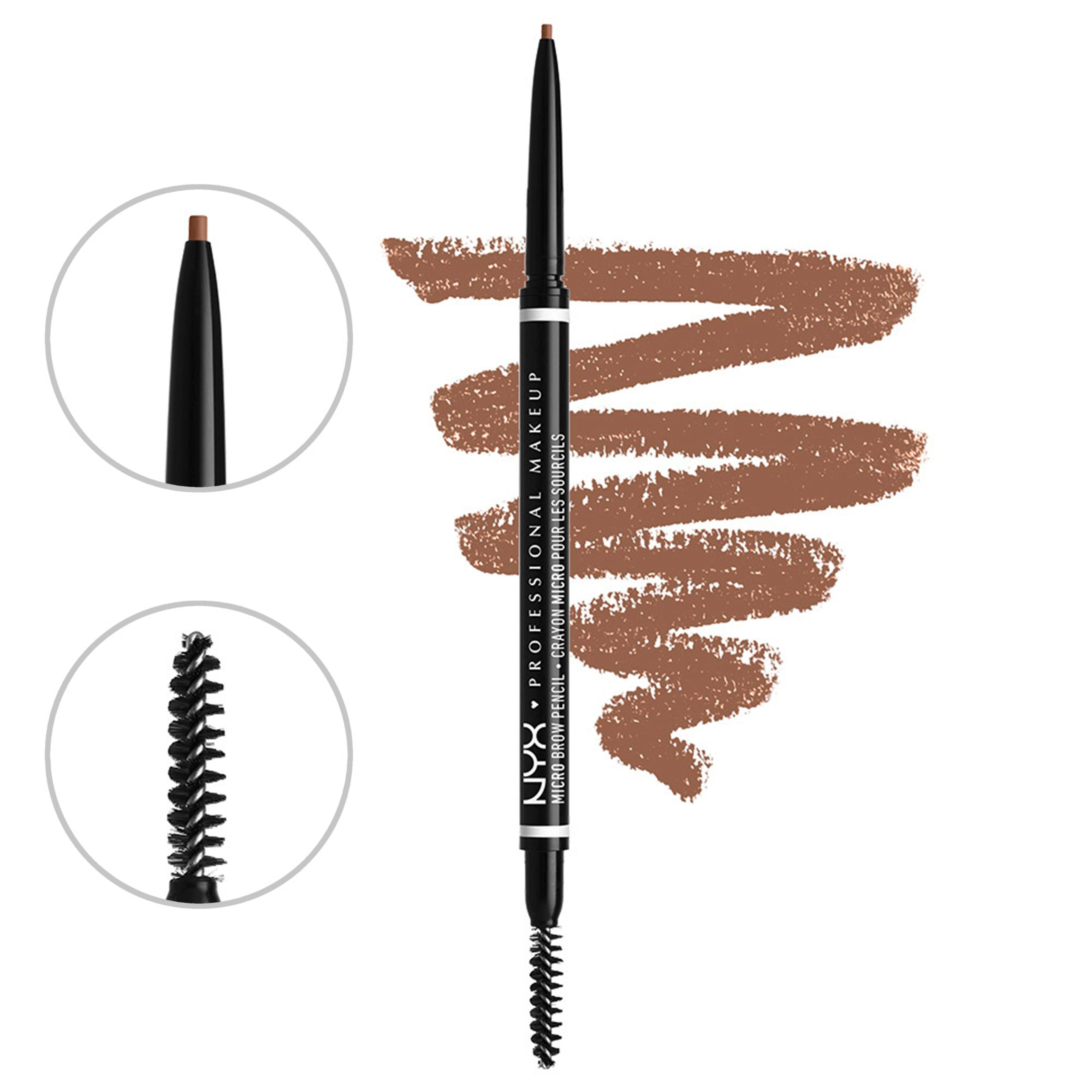 NYX PROFESSIONAL MAKEUP Augenbrauen-Stift MICRO BROW PENCIL, mit feinen Härchen