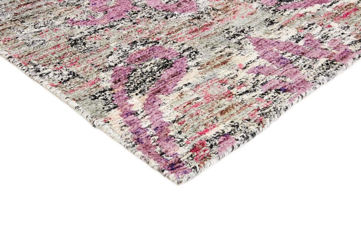 Orientteppich Sari Silk 201x301 Handgeknüpfter mm Höhe: Trading, rechteckig, Nain Orientteppich, 5