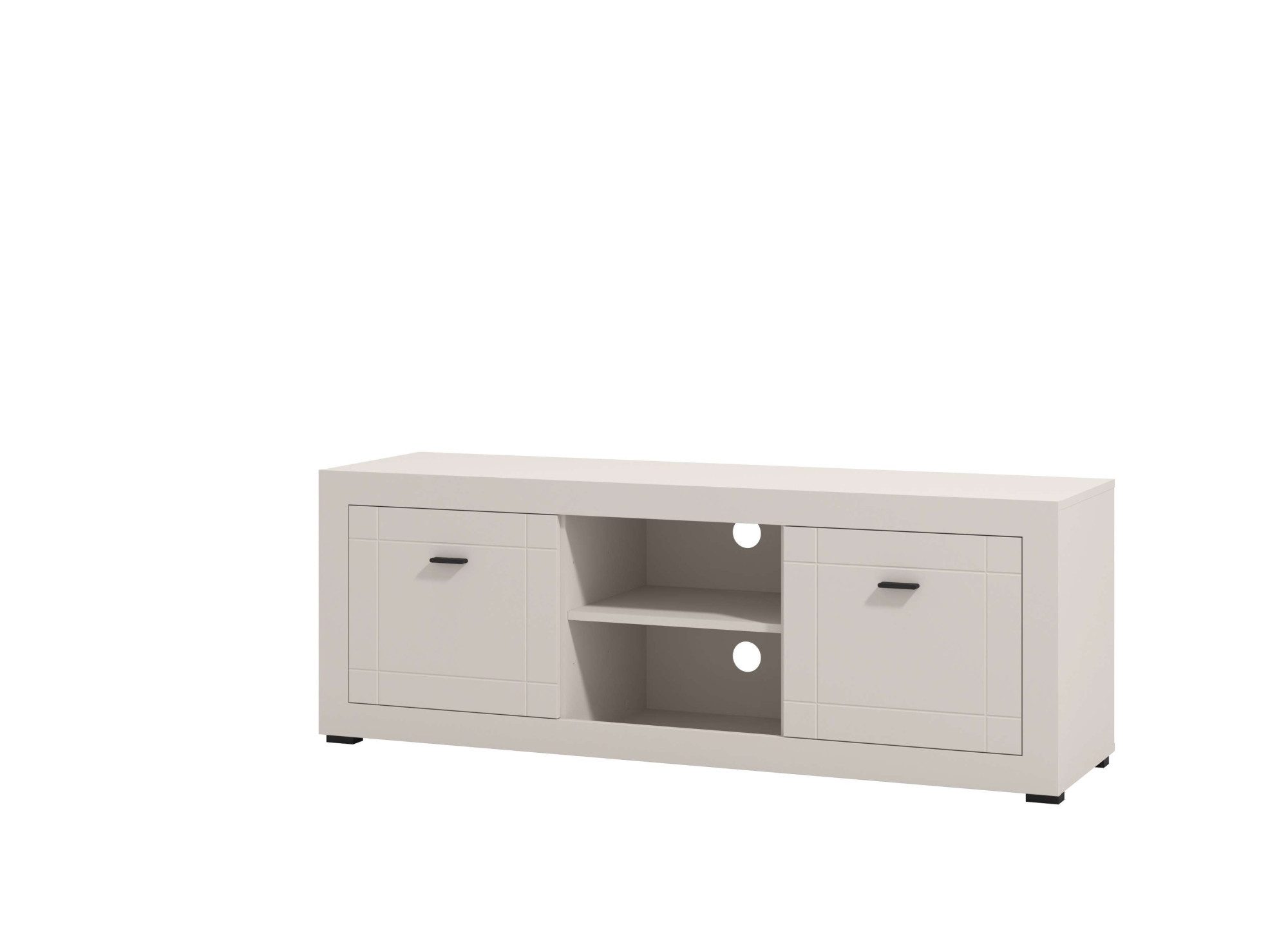 Home affaire Lowboard Warwick TV-Board, TV-Kommode, TV-Schrank, TV-Unterschrank, TV-Möbel, Elegantes Lowboard in Kaschmir mit viel Stauraum, Heißfolienprägung
