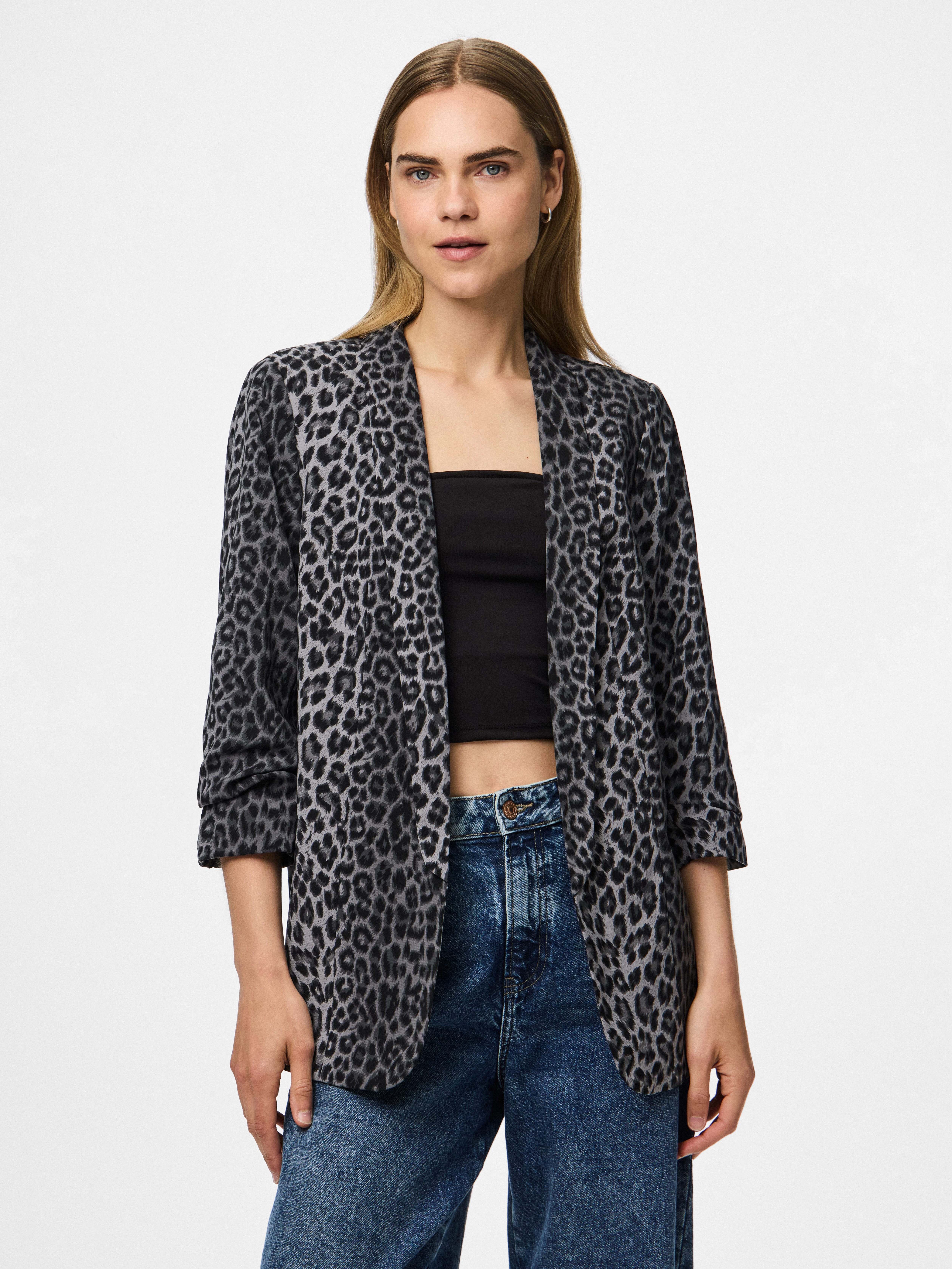 pieces Blusenblazer PCBOSELLA 3/4 PRINTED BLAZER günstig online kaufen