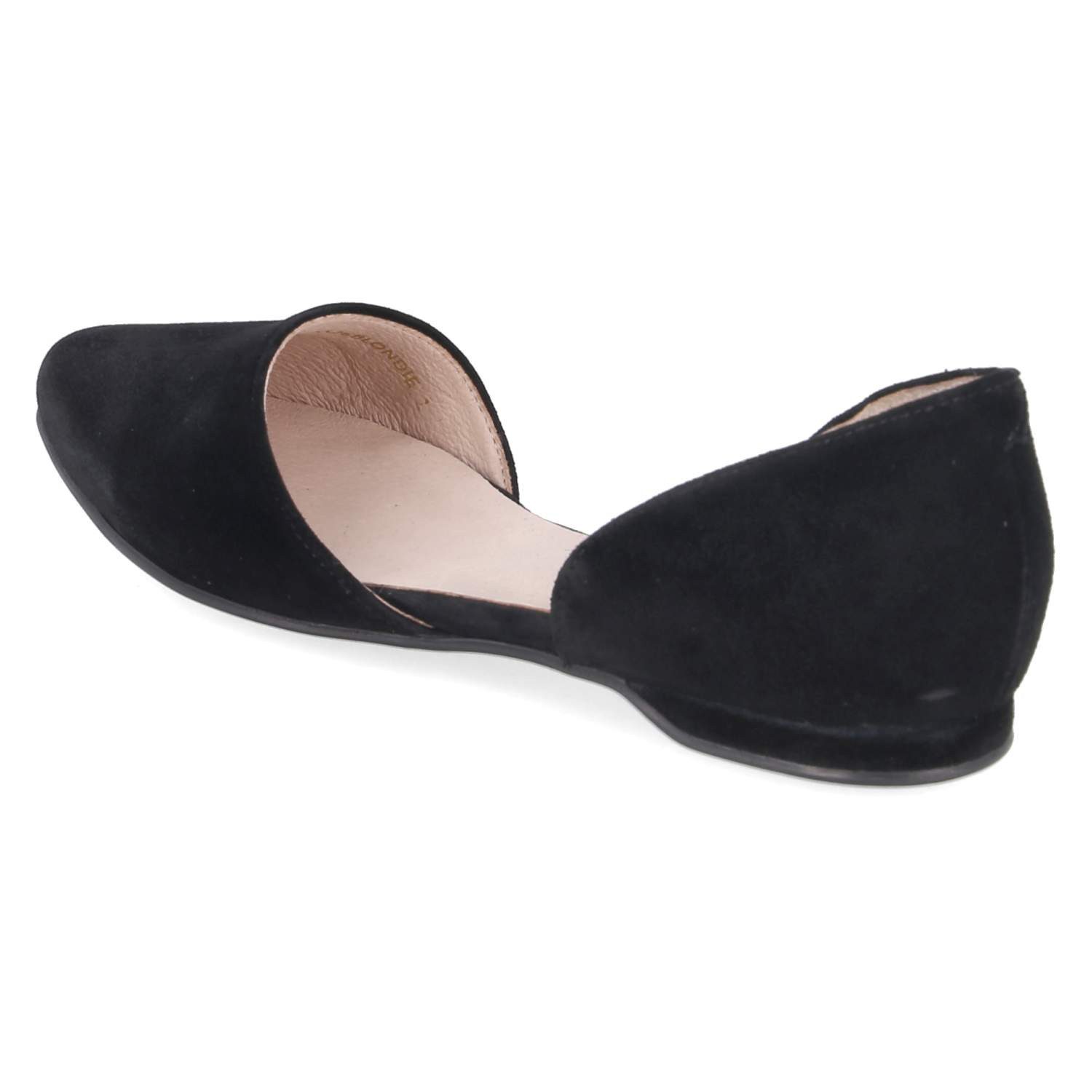 Apple of Eden Apple of Eden BLONDIE 1 black Damen Rauleder black Ballerina