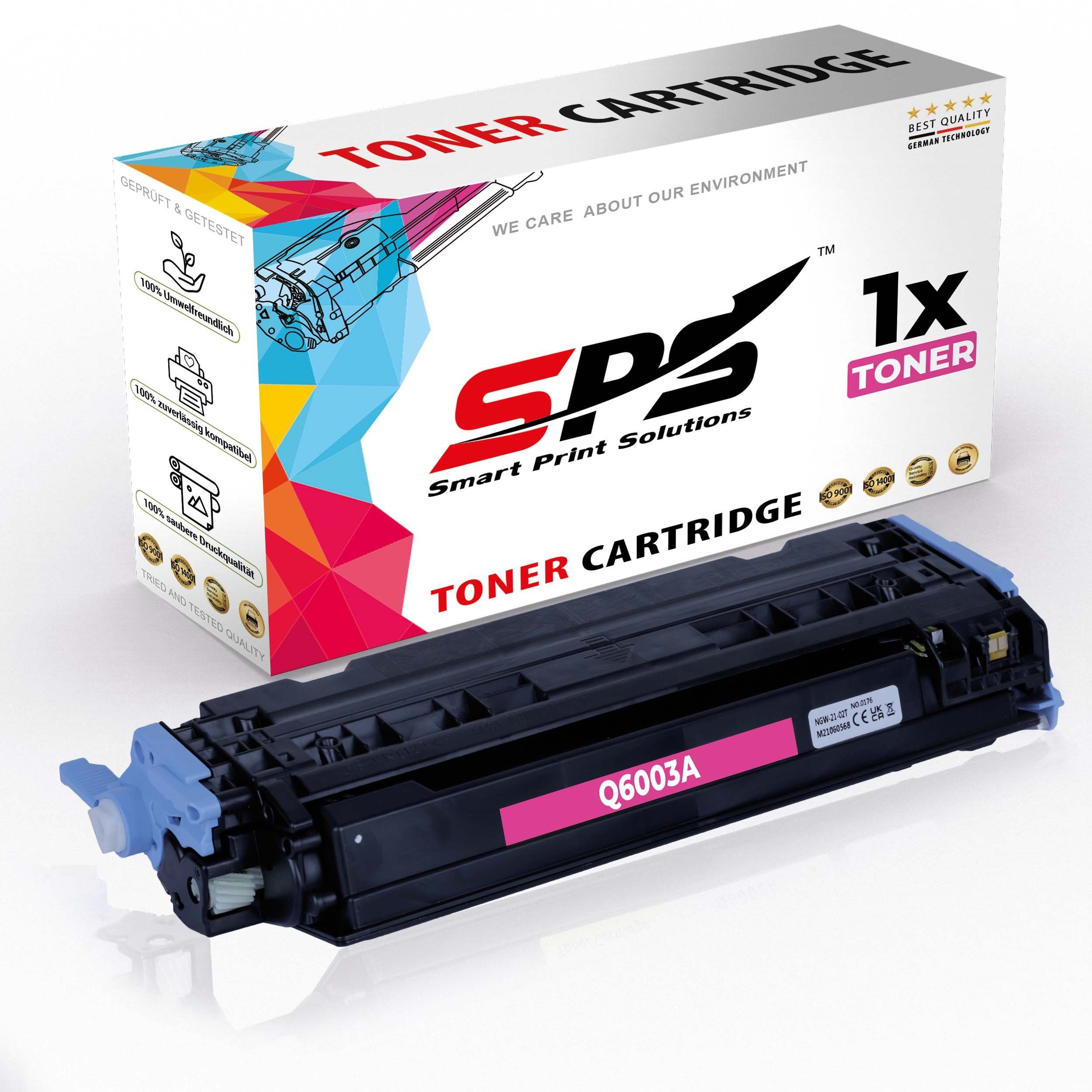 1600 (1er (Q6003A/124A) SPS HP Pack) Laserjet Color L Toner-Kartusche, Kompatibel Tonerkartusche für