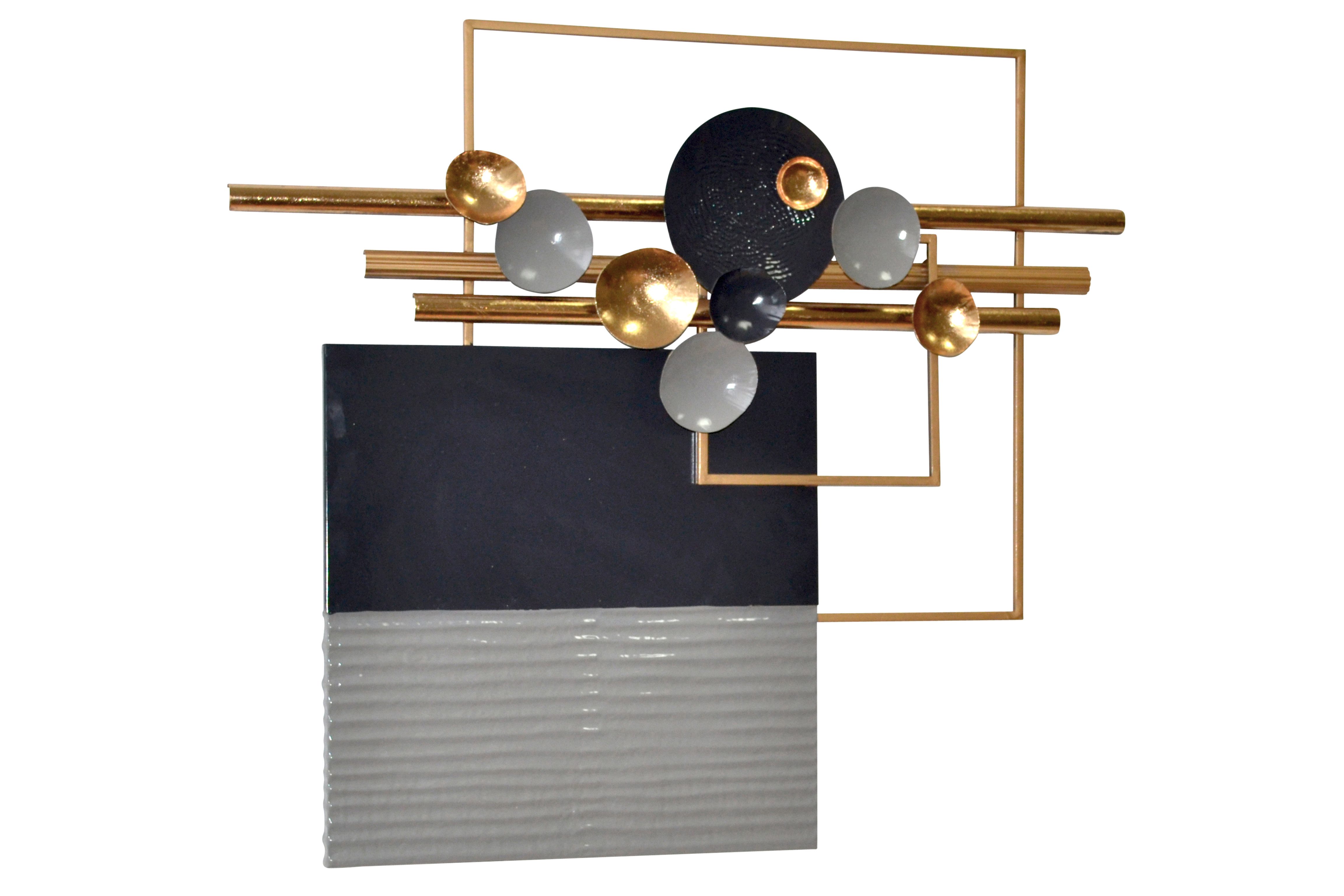 moebel-direkt-online Wanddekoobjekt Große Wanddekoration aus Metall 83x94 cm