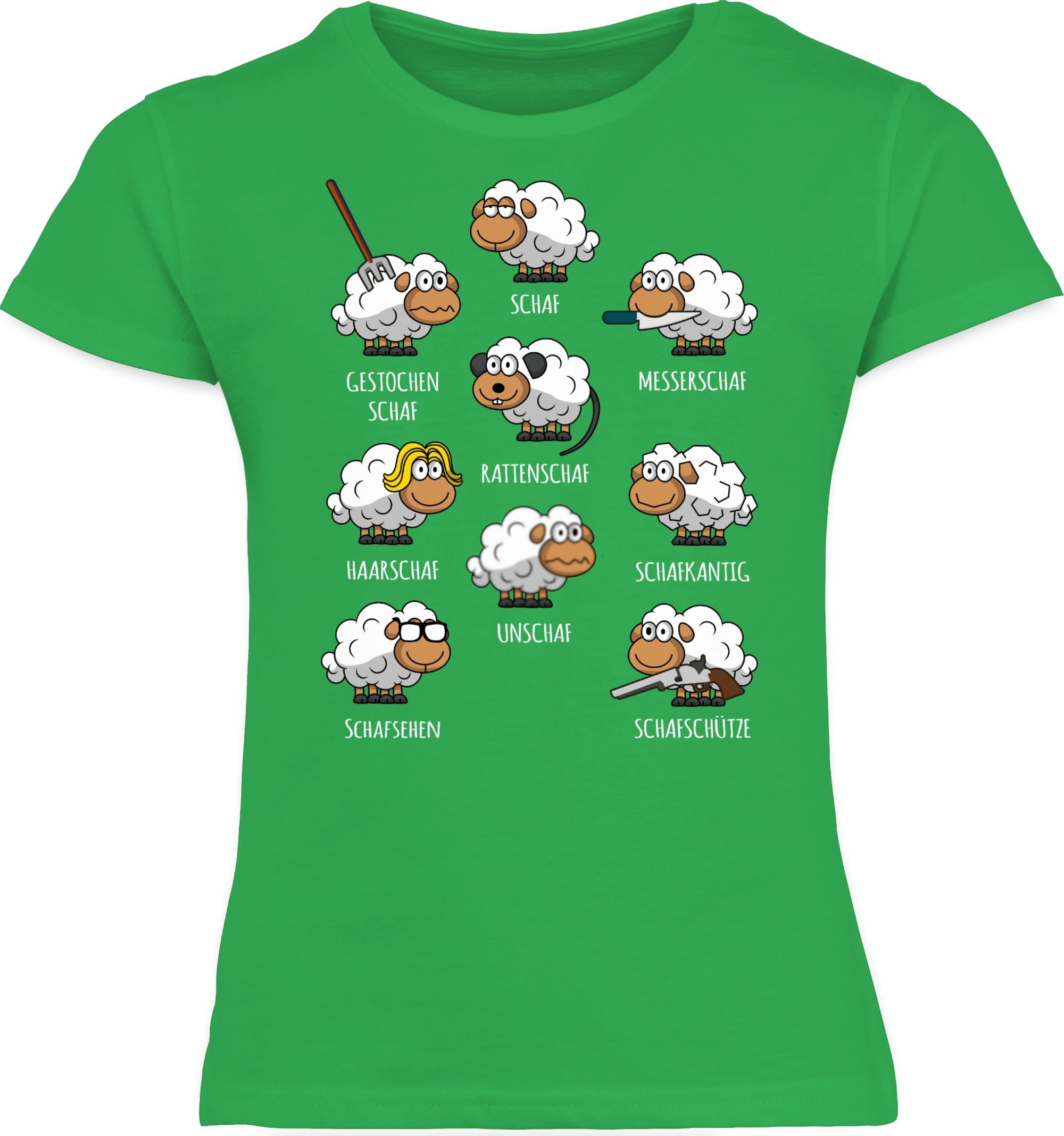 Grün Sheep Shirtracer Schaf Schafbauer Schäfchen Lustig Schäfer Schafe Witzig Schaf 3 T-Shirt